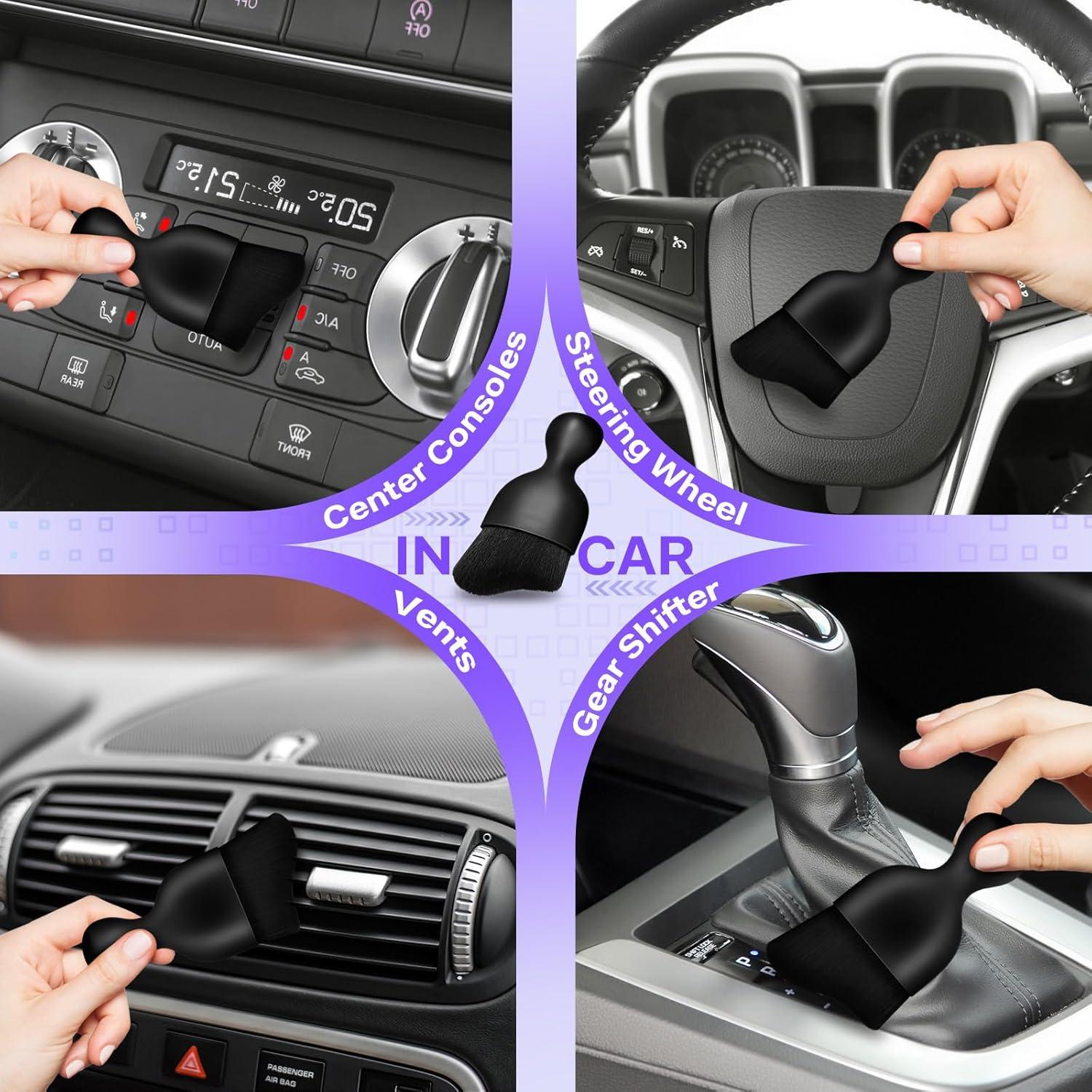 Cepillo de Detalle para Interior de Coche Kilihot - 2 Piezas