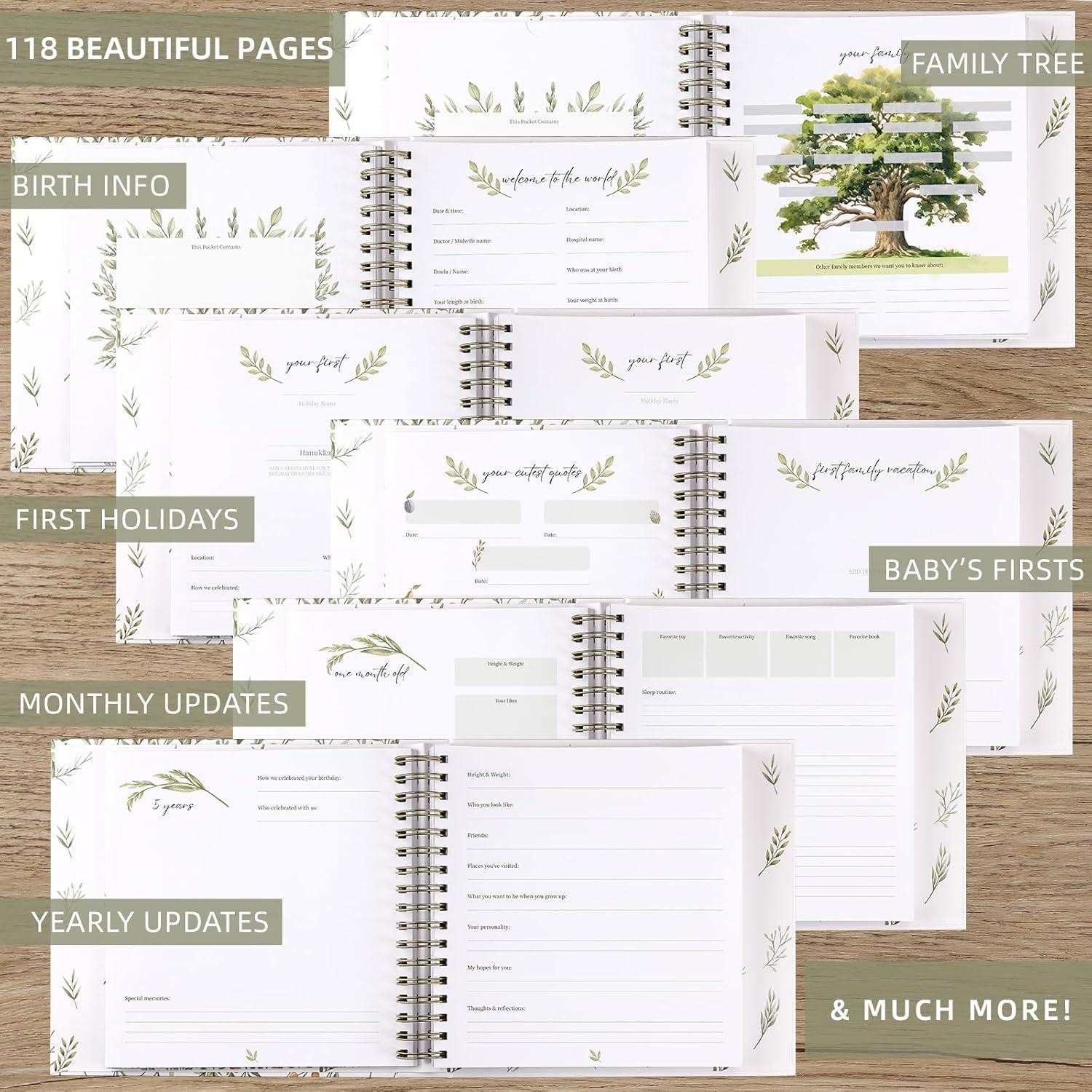 Libro de Recuerdos del Bebé LONLAT - Álbum 118 Páginas