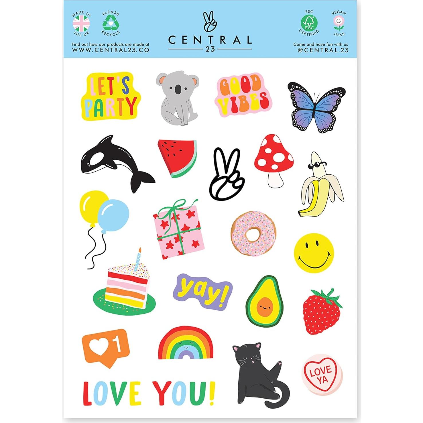 Tarjeta de Cumpleaños Central 23 Dinosaurio 2 Años con Stickers