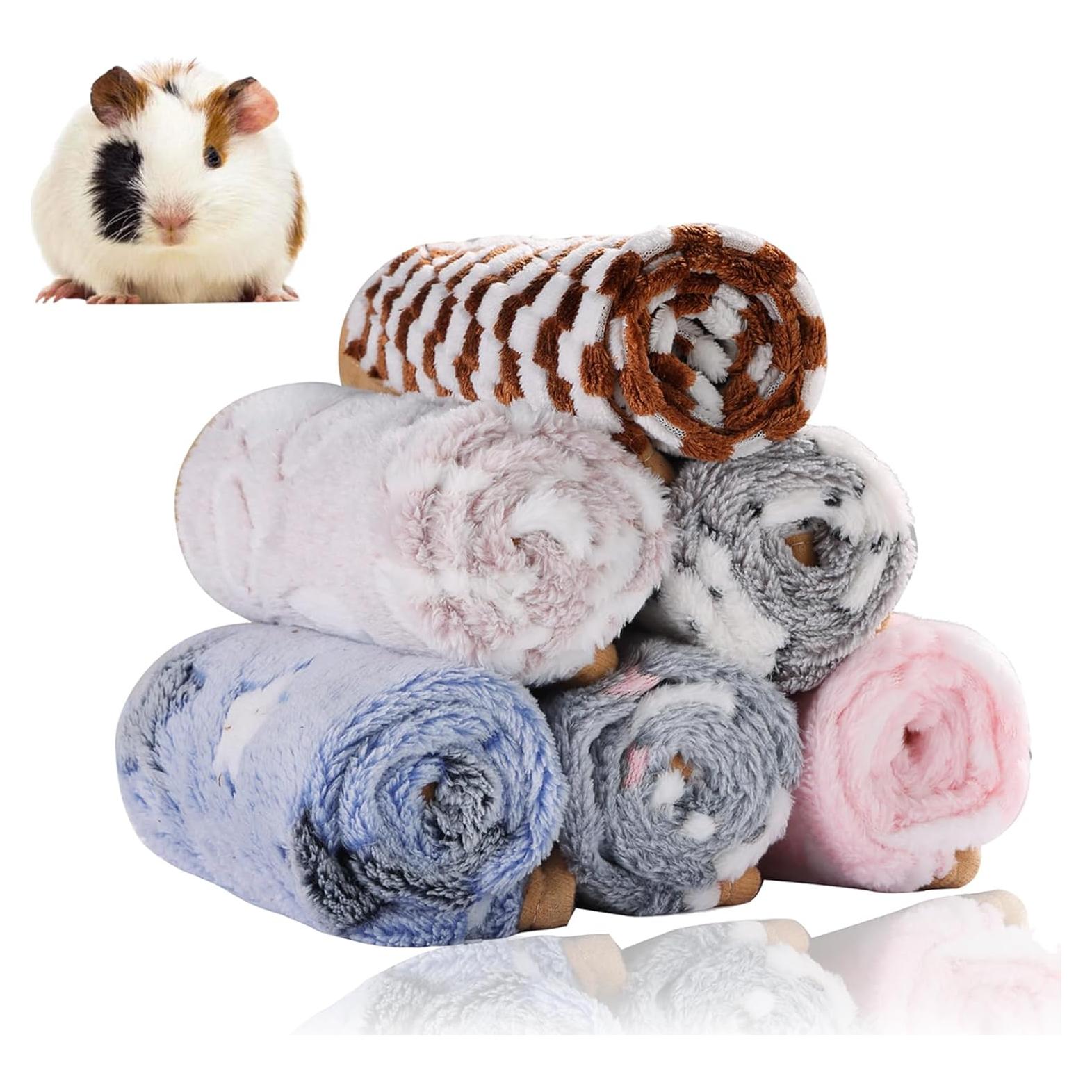 Mantitas de Fleece Grddaef 6 Piezas 20x20 cm para Cobayas