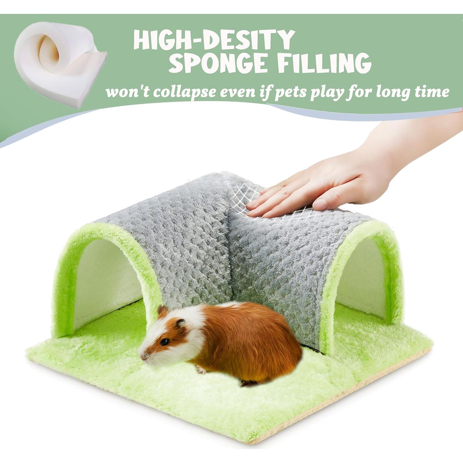 Túnel Escondite para Cobayas Jevnd Verde 34x13 cm