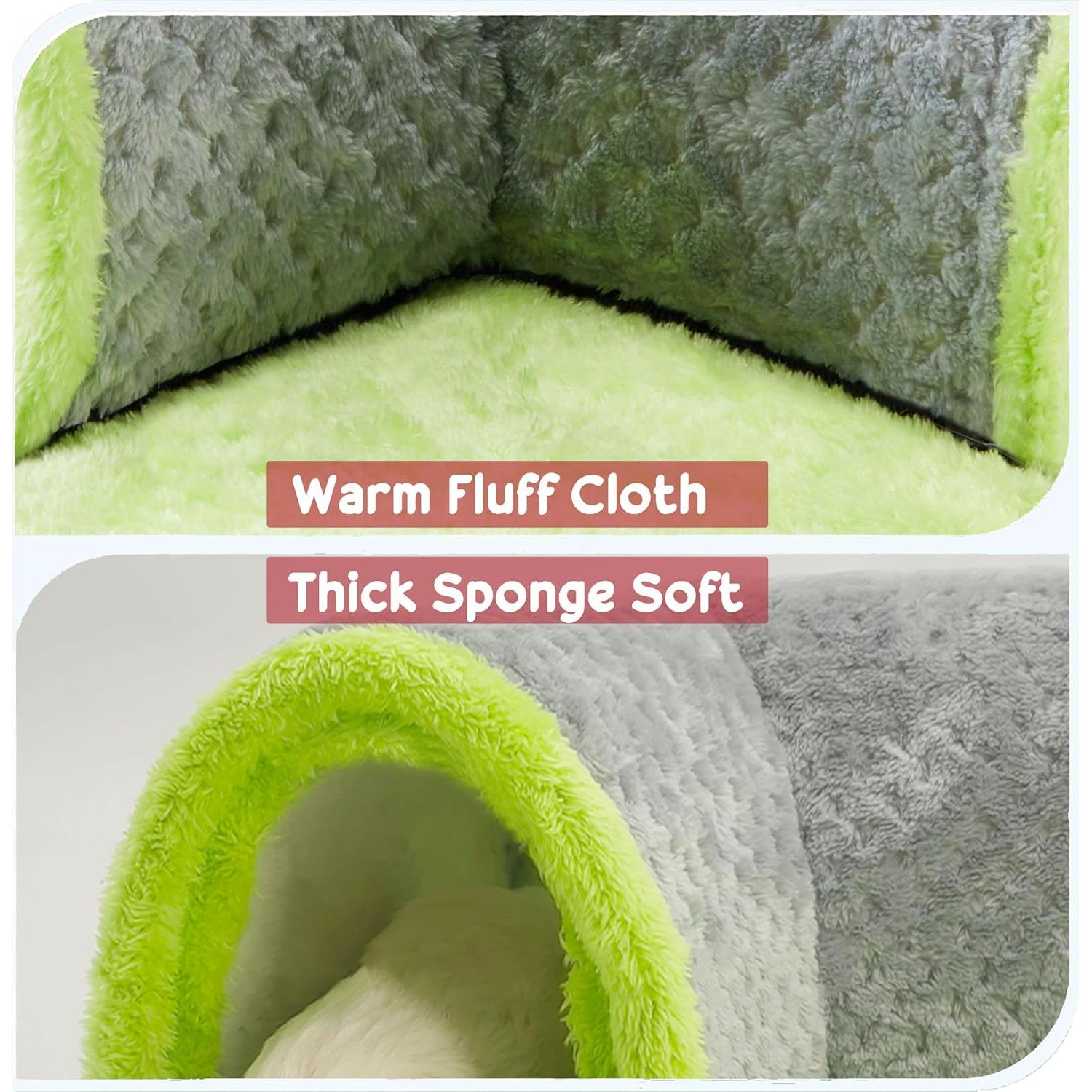 Túnel Escondite para Cobayas Jevnd Verde 34x13 cm