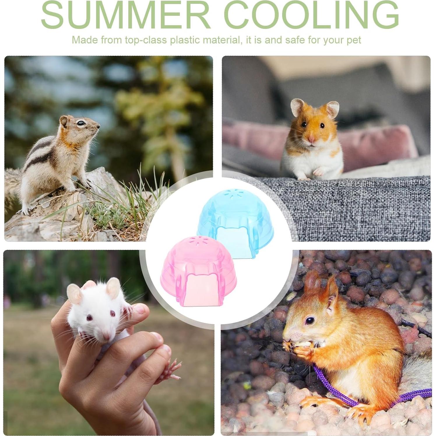 Casa de Enfriamiento para Hámster POPETPOP - 2 Pcs Mini Casa