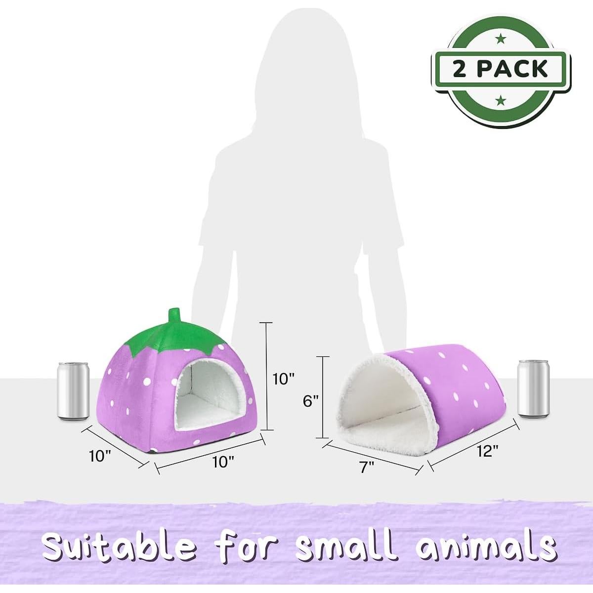 Escondite para Cobayas Tierecare con Túnel y Cama Lavable