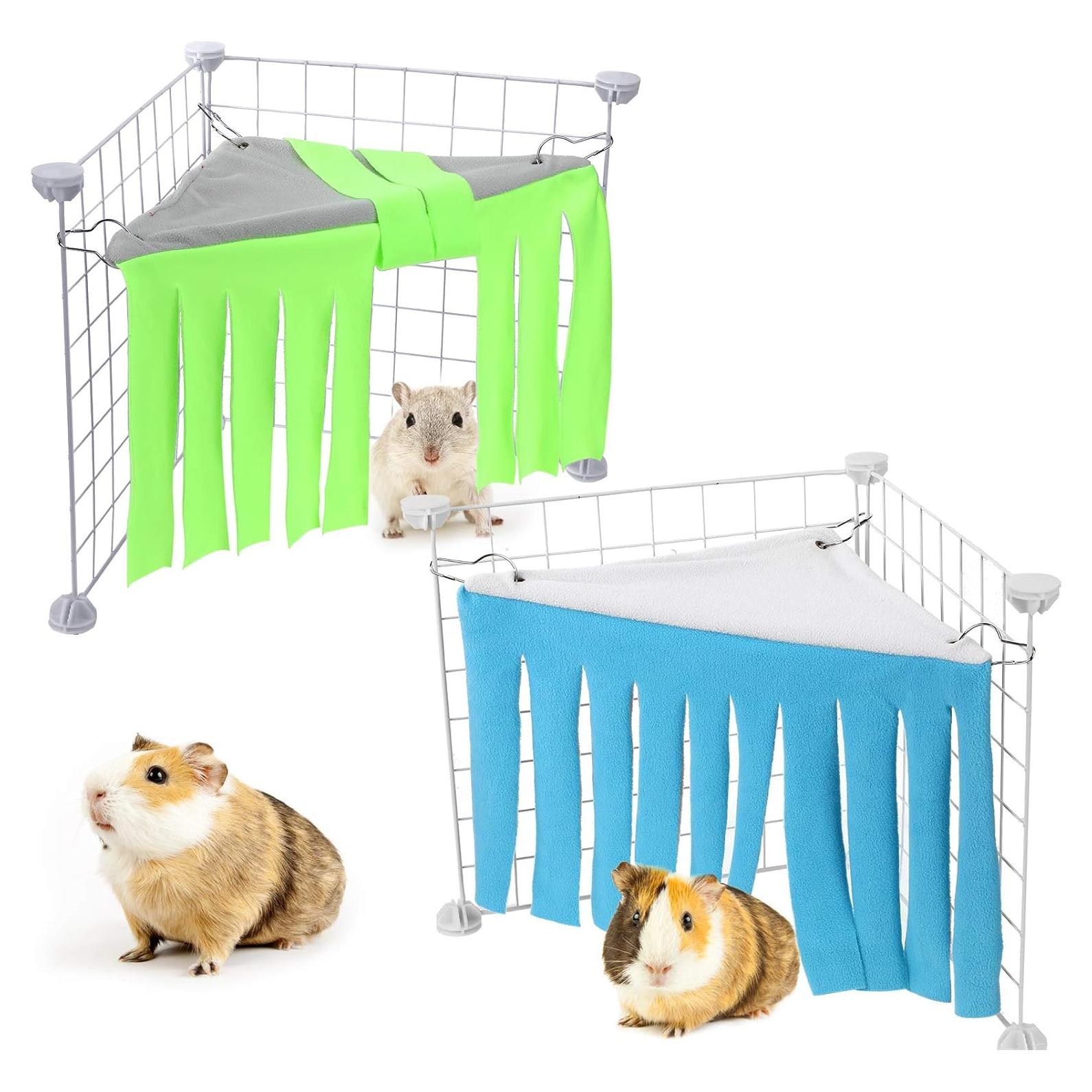 Escondite para Cobayas Shappy 2 Pcs Hamaca Triangular 44.5 cm