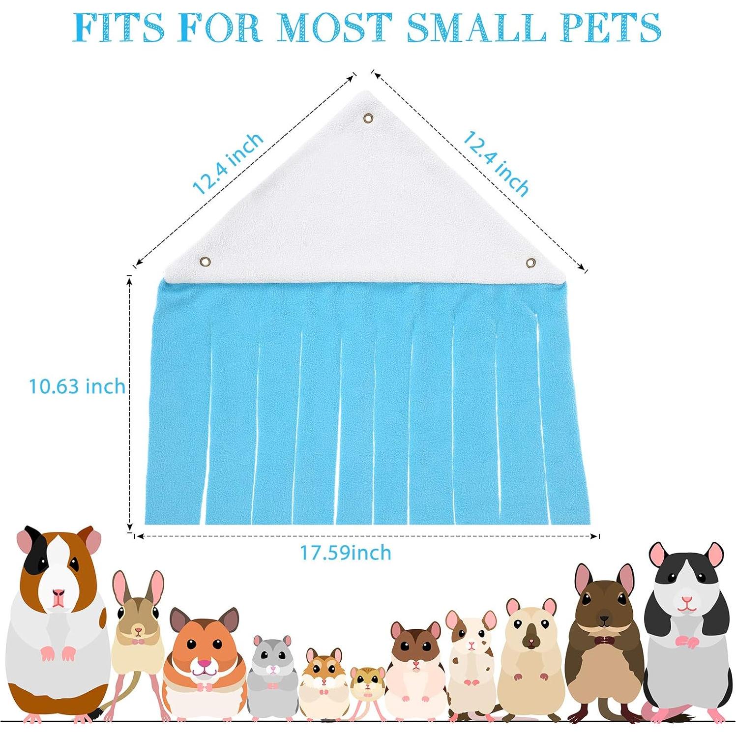 Escondite para Cobayas Shappy 2 Pcs Hamaca Triangular 44.5 cm