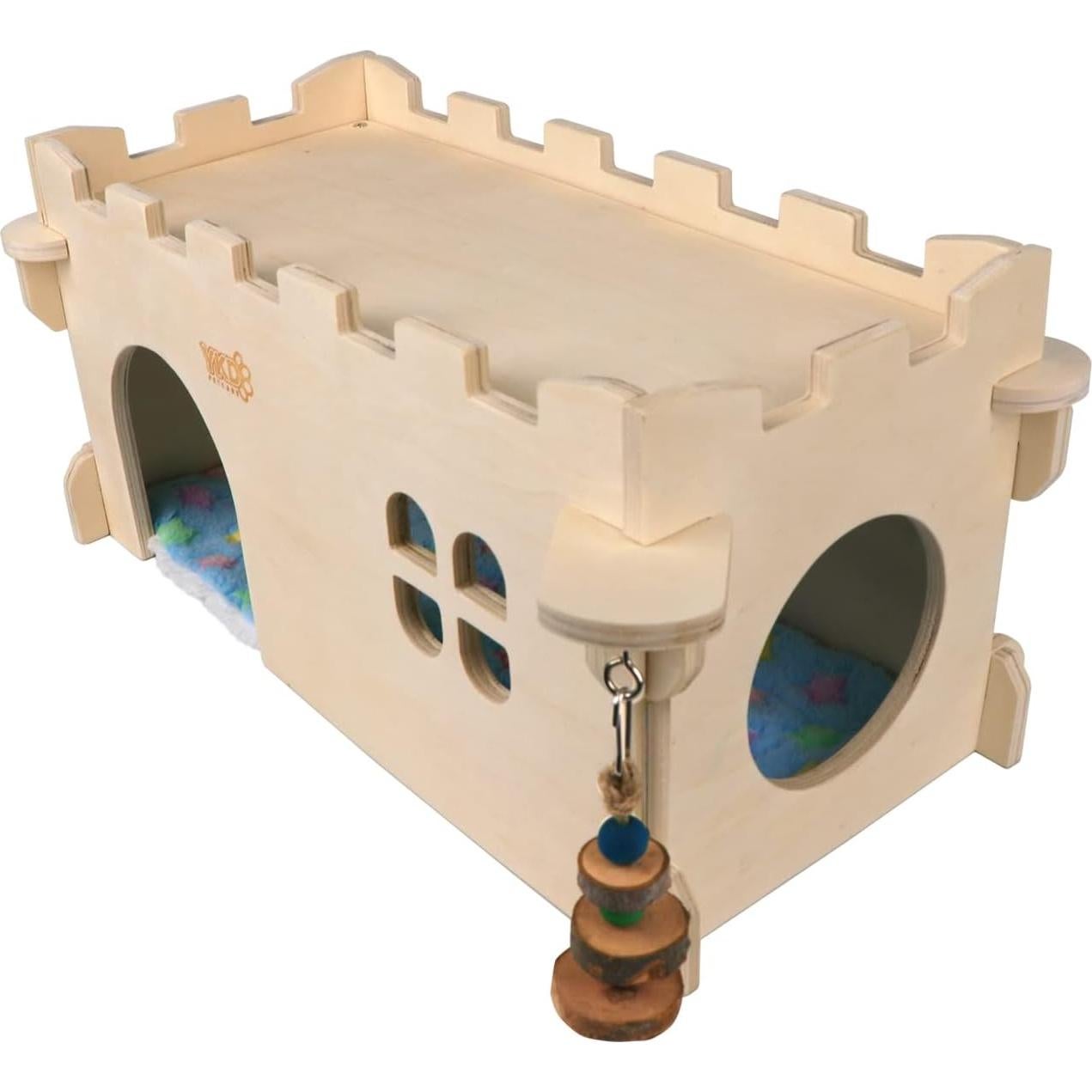 Casa Refugio para Chinchilla y Cobayo YKD - Madera Ventilada Grande