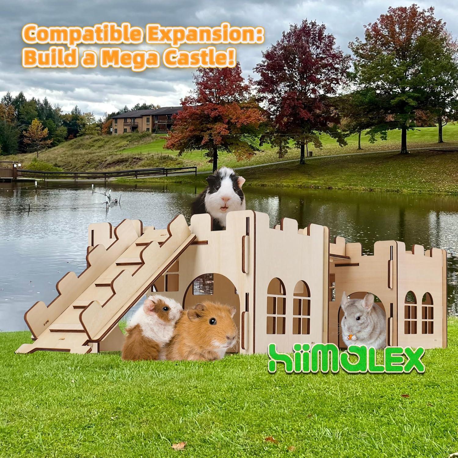 Castillo de Madera HIIMALEX para Conejos 20x15 cm Resistente