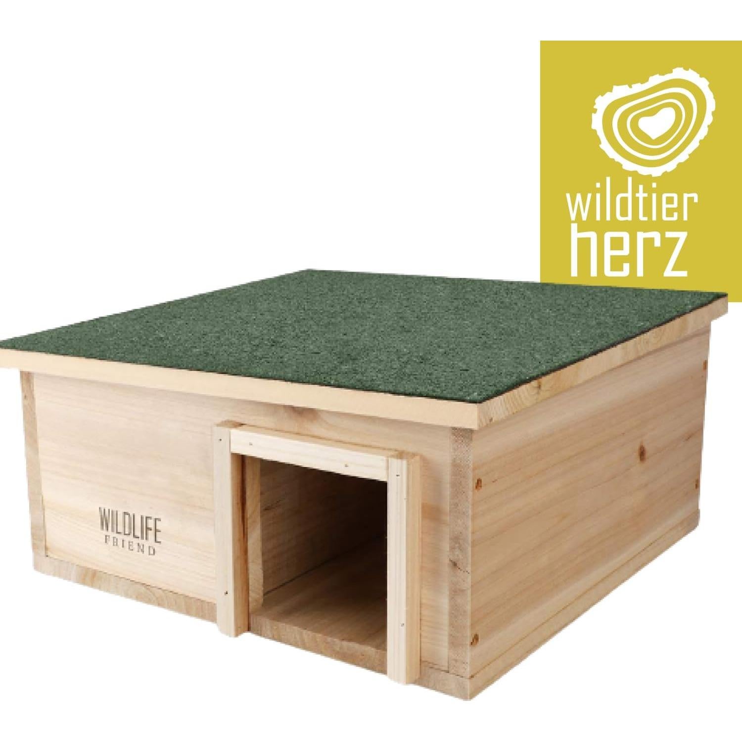 Casa de Erizo Görges Markenwelt - Refugio de Madera 40x40x19 cm