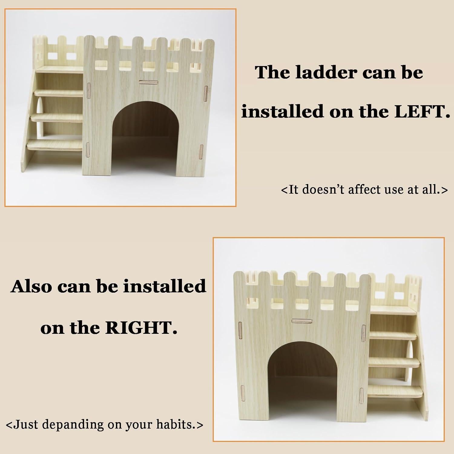 Refugio para Hámster AZH Tech 25.4x20.3x17.8 cm Madera