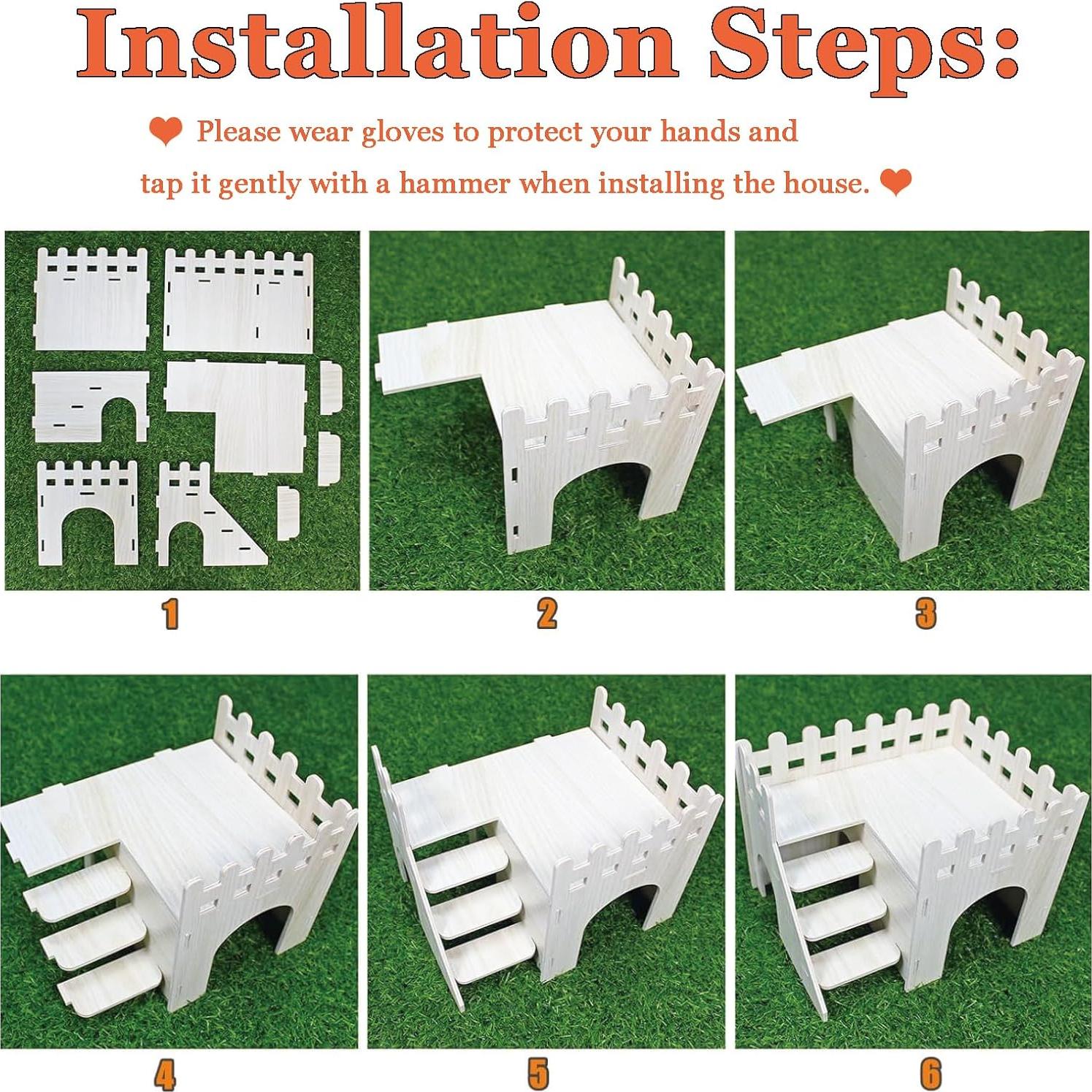 Refugio para Hámster AZH Tech 25.4x20.3x17.8 cm Madera