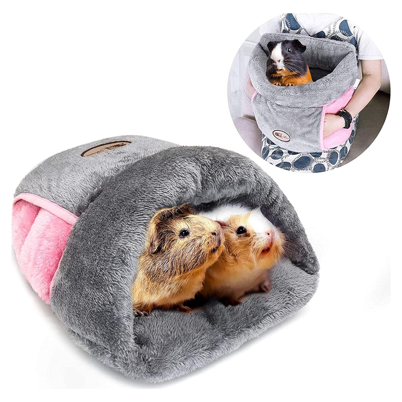 Cueva de Cuddle YUEPET para Cobayas y Pequeños Animales - Gris
