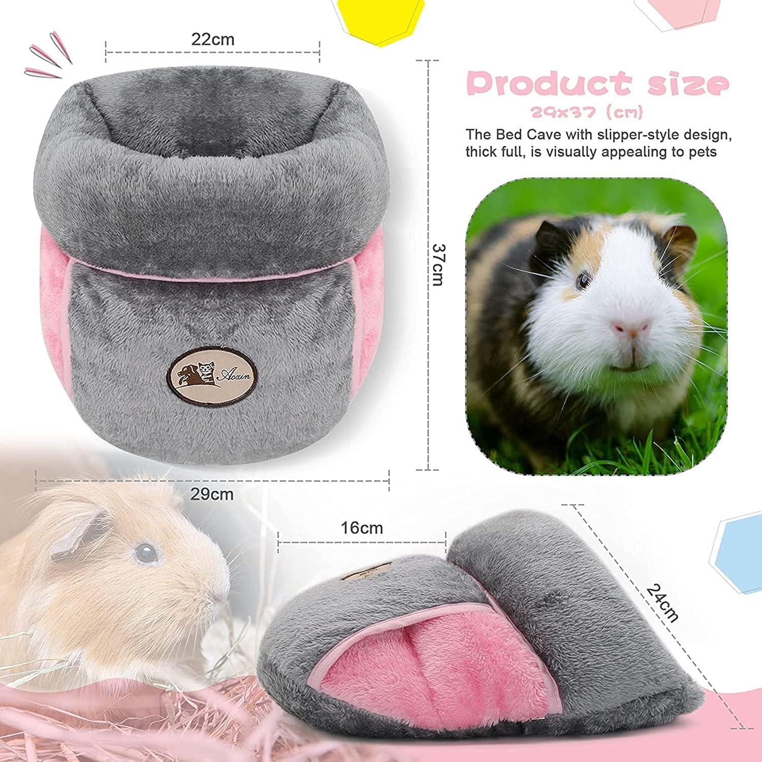 Cueva de Cuddle YUEPET para Cobayas y Pequeños Animales - Gris