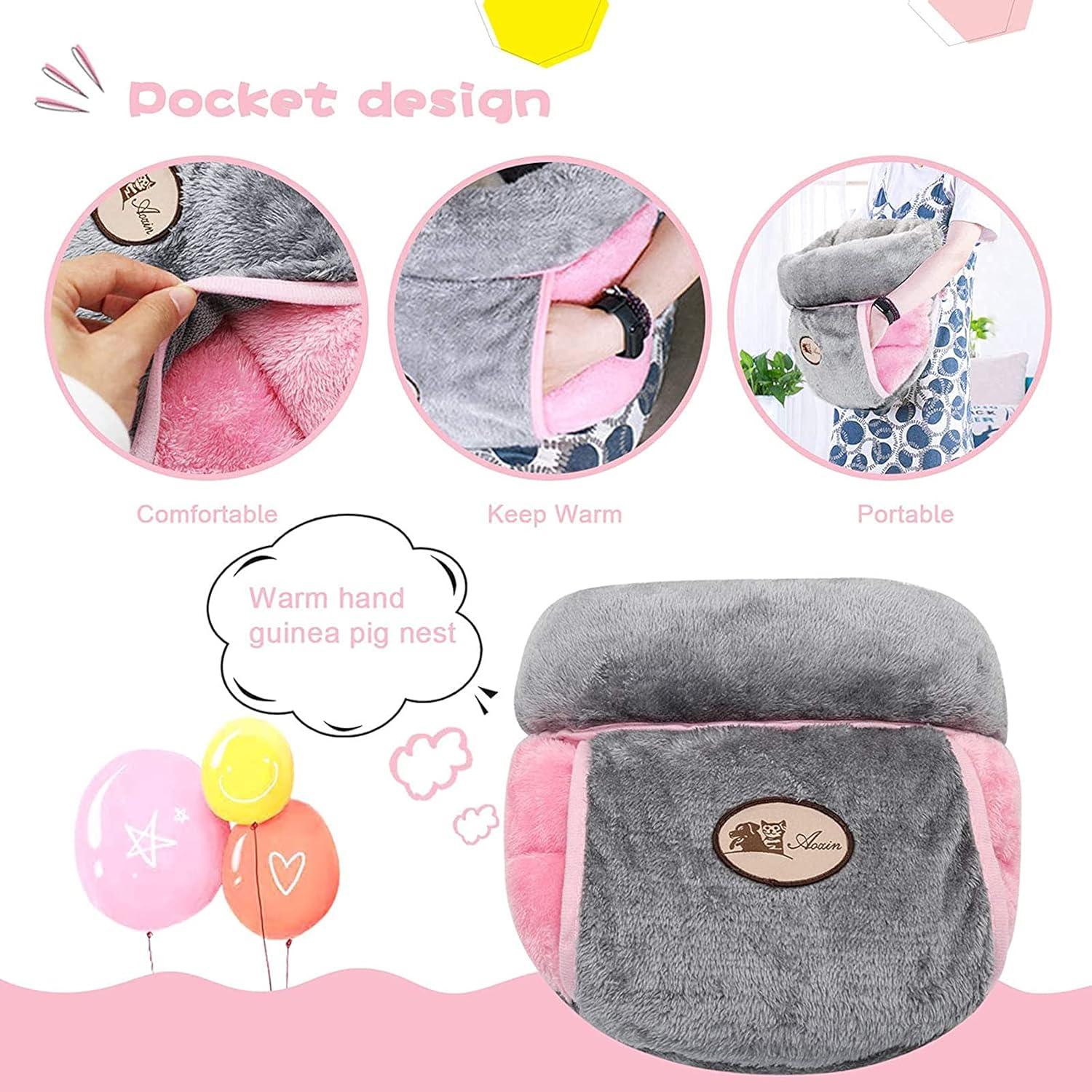 Cueva de Cuddle YUEPET para Cobayas y Pequeños Animales - Gris