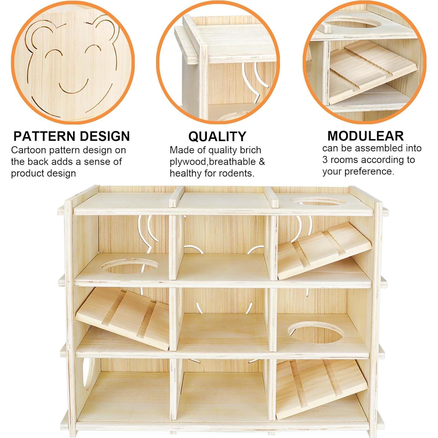 Casa de Aventura para Hámster Chngeary 39.9x15x30cm