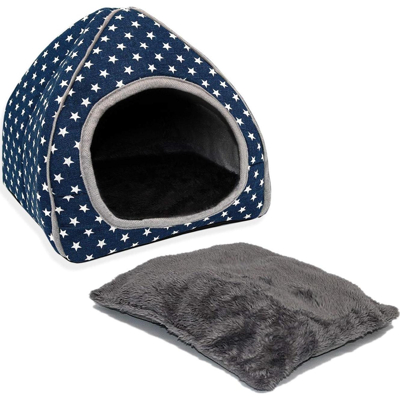 Casa de Cuy BWOGUE Cueva Acogedora 26x26x28 cm Azul