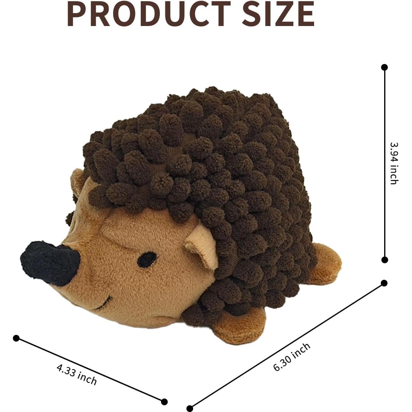 Juguetes de perro erizo de felpa Chongqile 3 PCS chirriantes