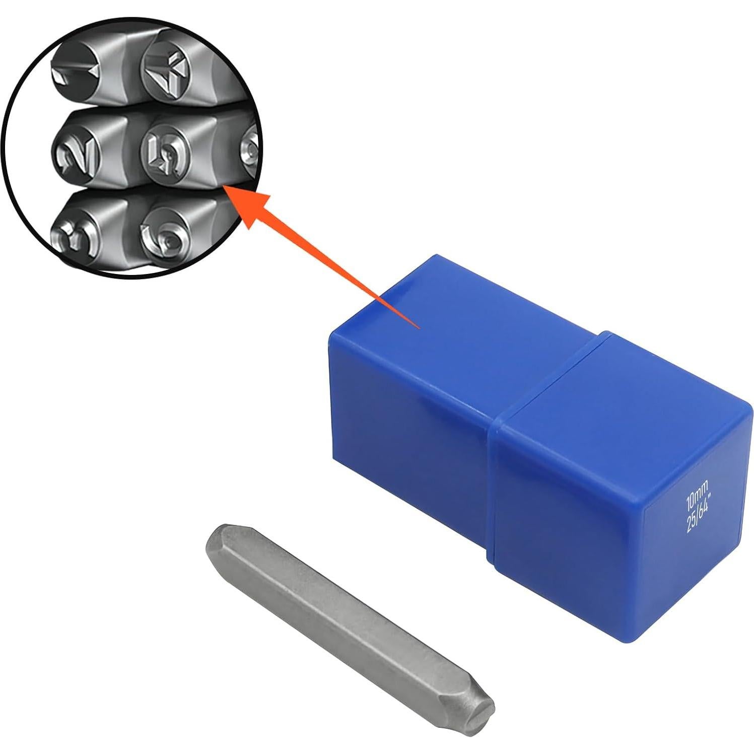 Juego de Sellos Numéricos FOCMKEAS 10mm para Metal y Madera