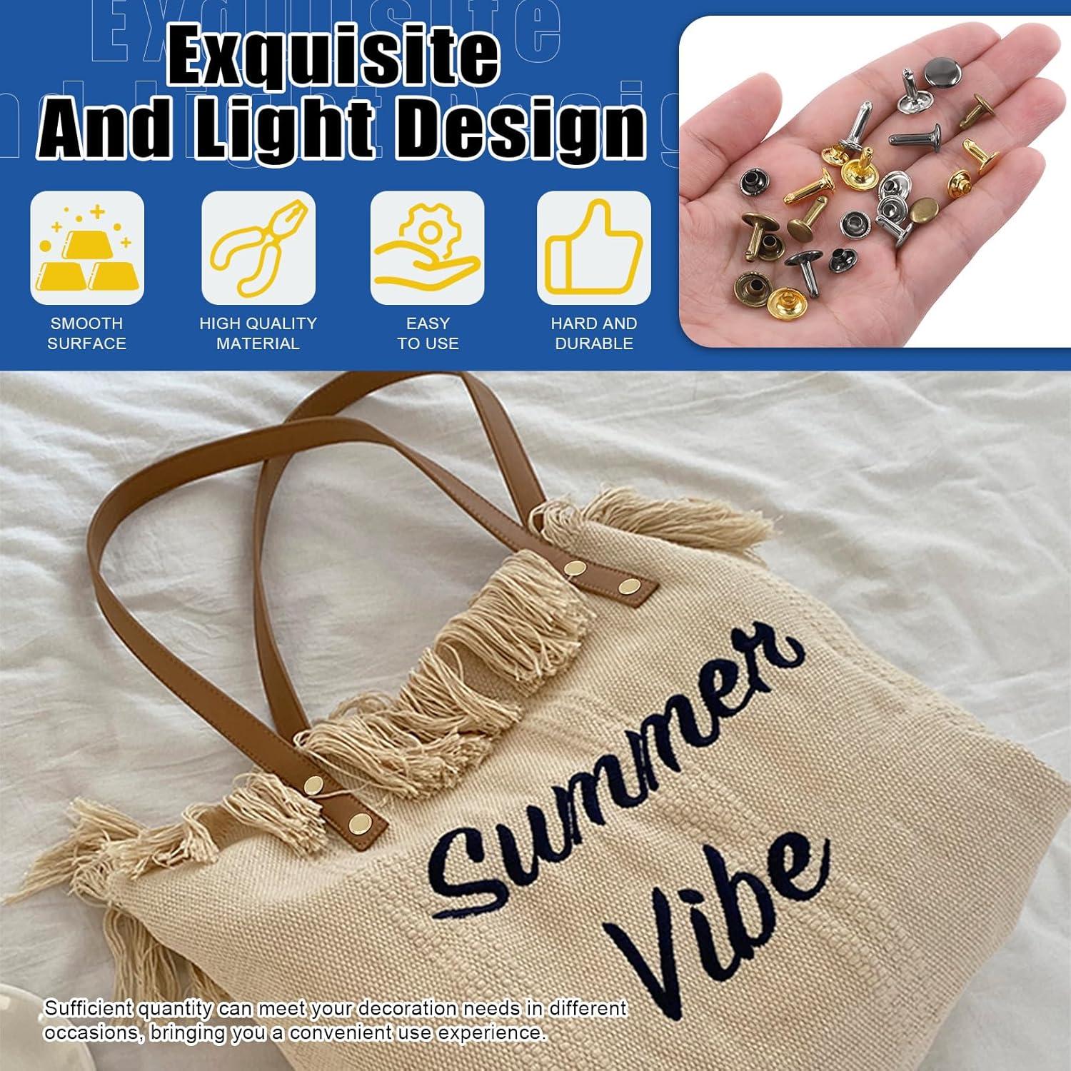 Kit de Remaches de Cuero Glarks 360 Piezas con Herramientas