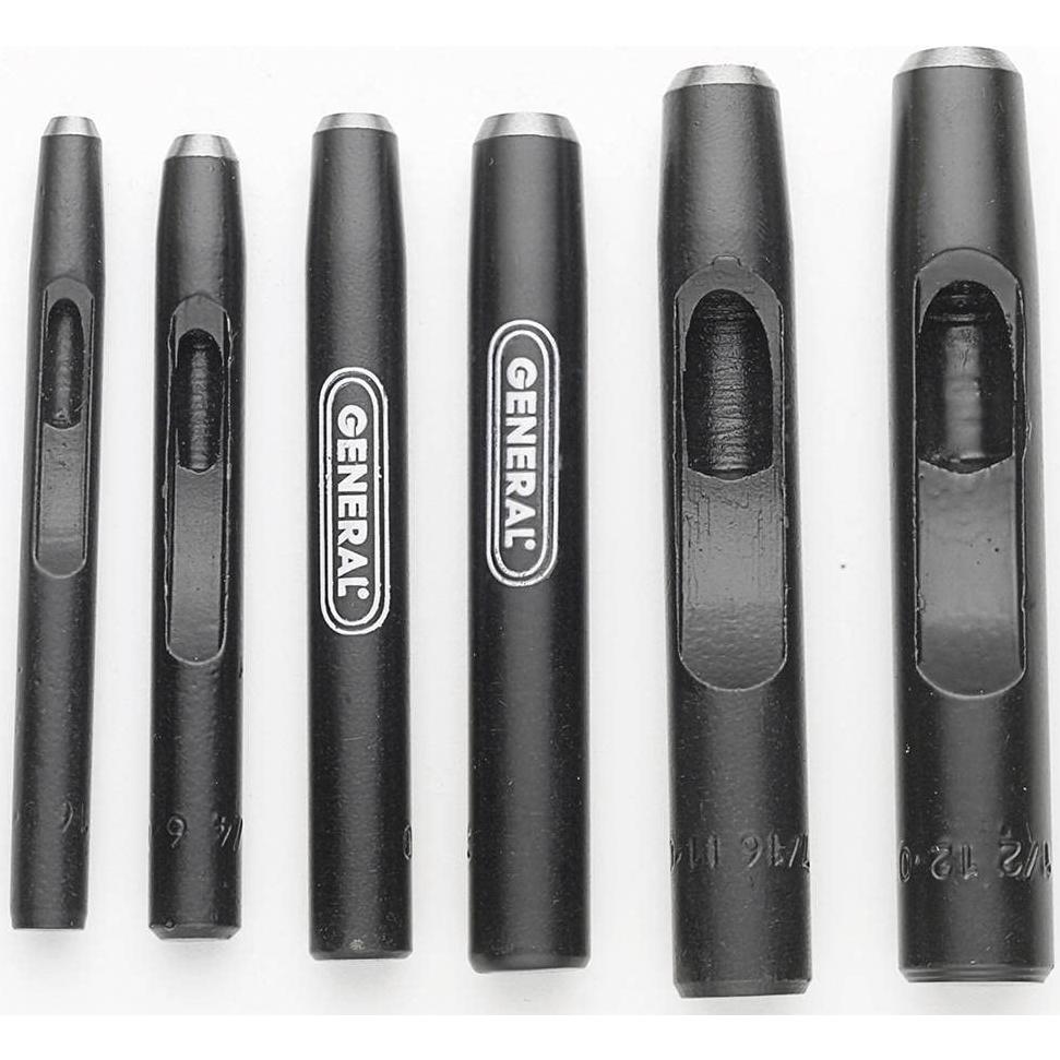 Juego de Punches de Acero General Tools 1280ST - 6 Piezas 4.76 a 12.7 mm