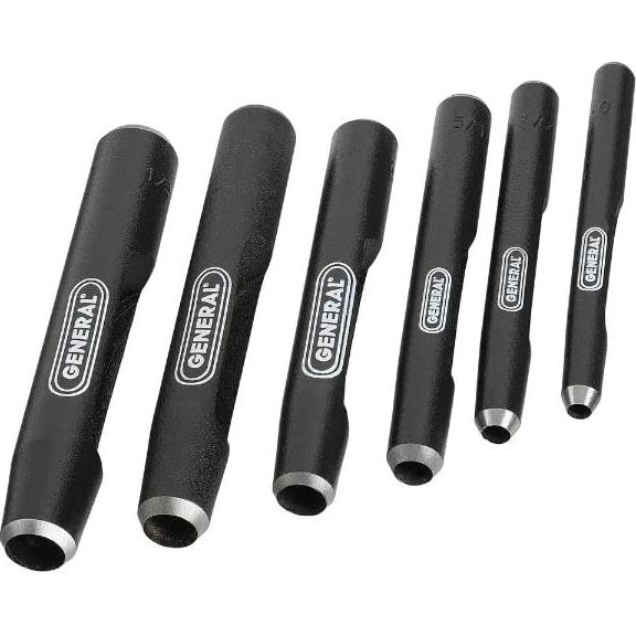 Juego de Punches de Acero General Tools 1280ST - 6 Piezas 4.76 a 12.7 mm