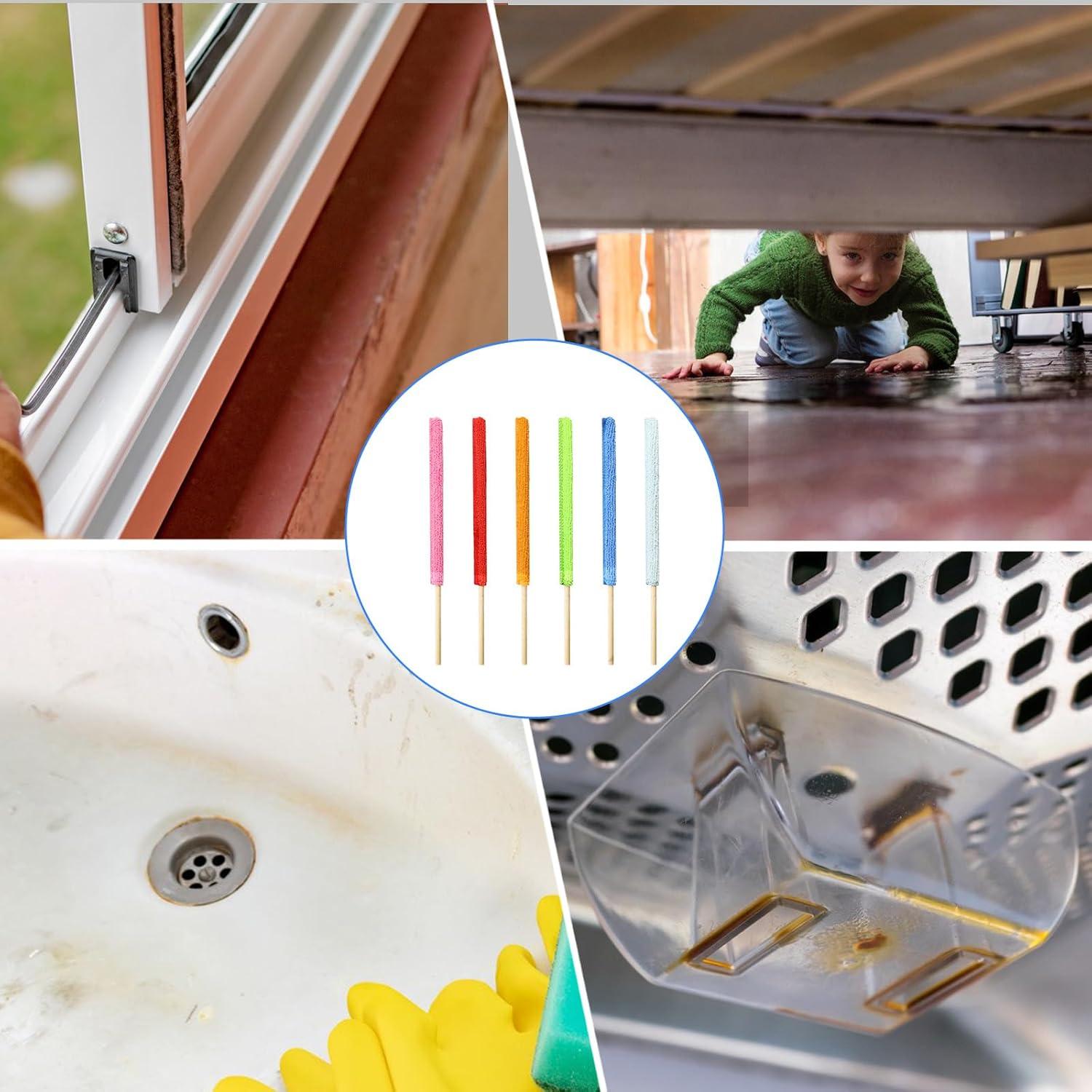 6 Plumillas de Limpieza Multicolor Psyqtsuary para Grietas