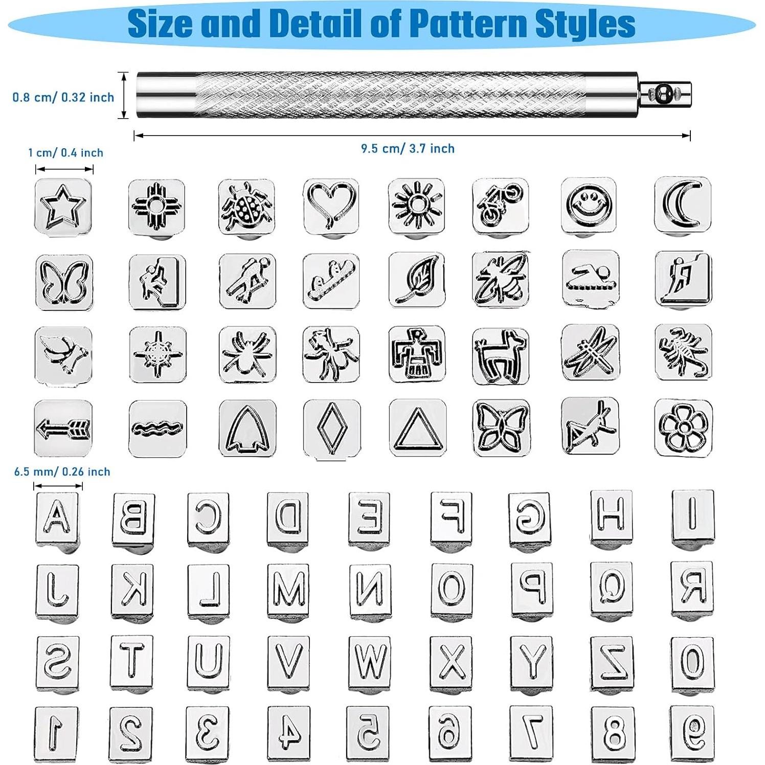 Juego de Herramientas de Estampado de Cuero WILLBOND 70 Piezas
