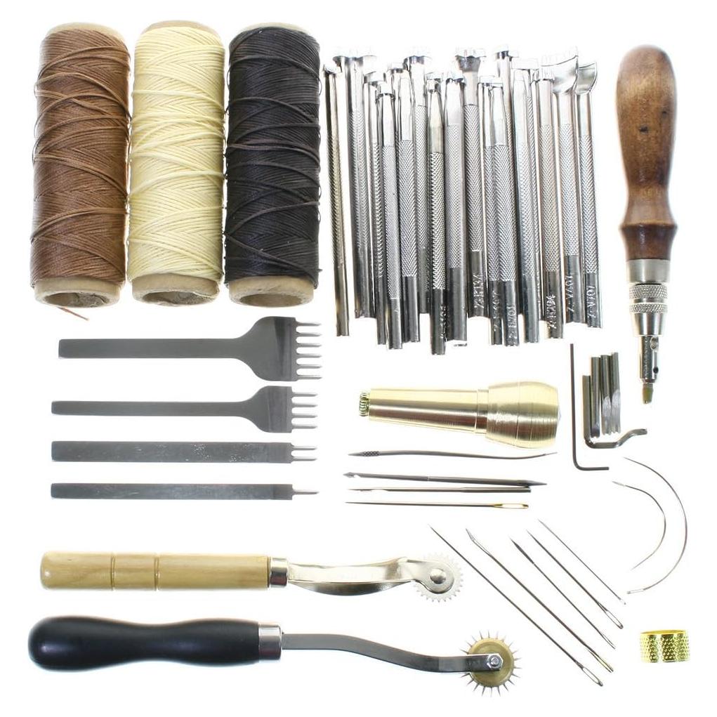 Kit de Herramientas para Trabajar el Cuero BIGTEDDY 48 Piezas