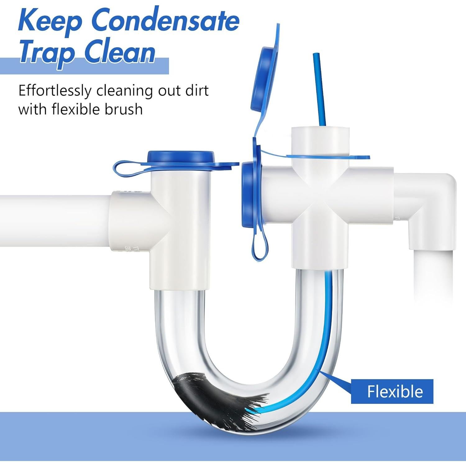 3 Cepillos Flexibles de Limpieza para Drenaje Gulfmew 40.64 cm