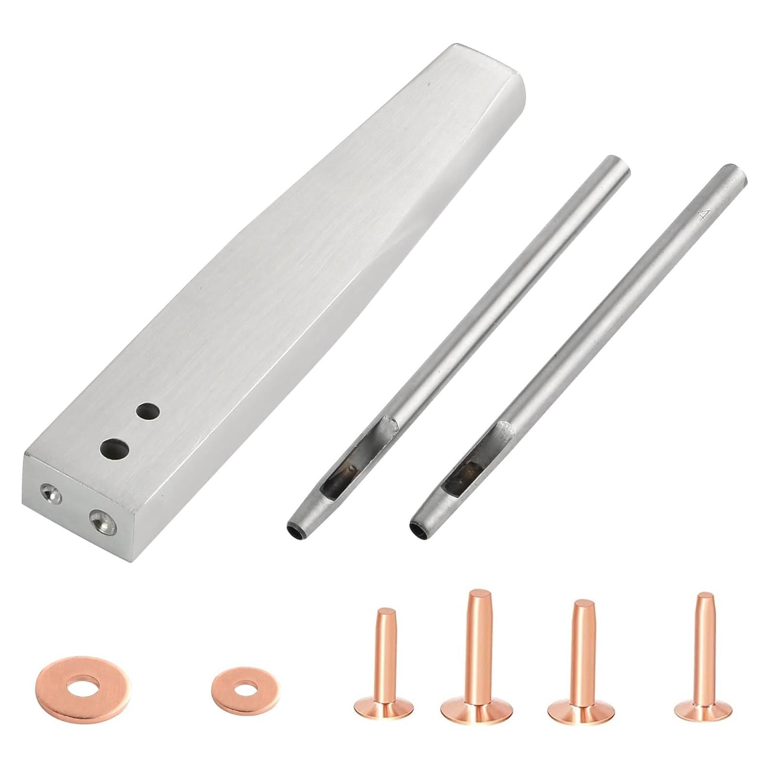 Kit de Remaches y Arandelas Aemygo 43 Piezas para Cuero