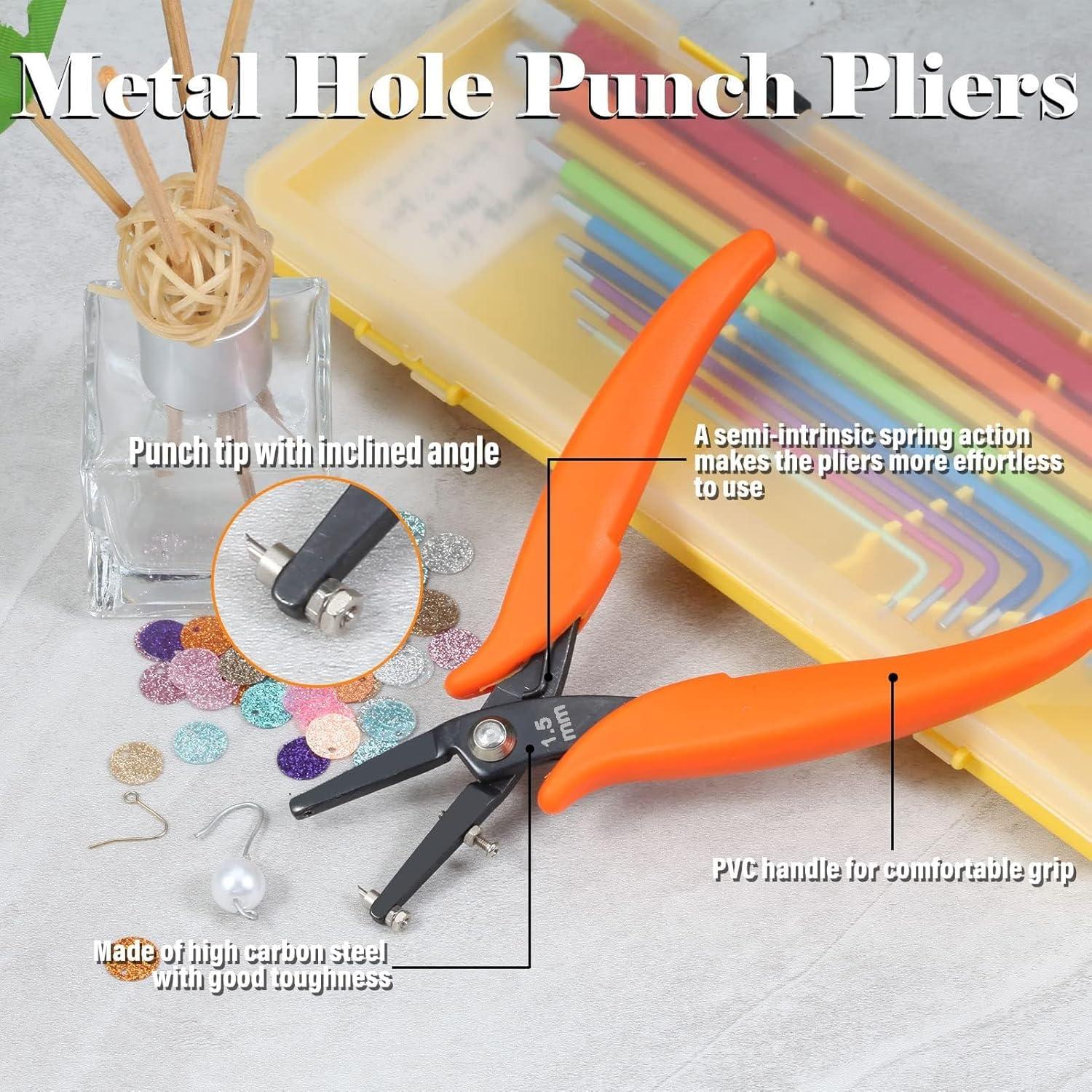 Agujereador de Metal LEONTOOL 1.5mm con Mangos de PVC