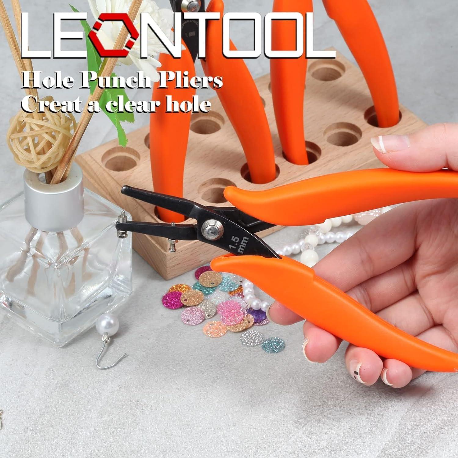 Agujereador de Metal LEONTOOL 1.5mm con Mangos de PVC