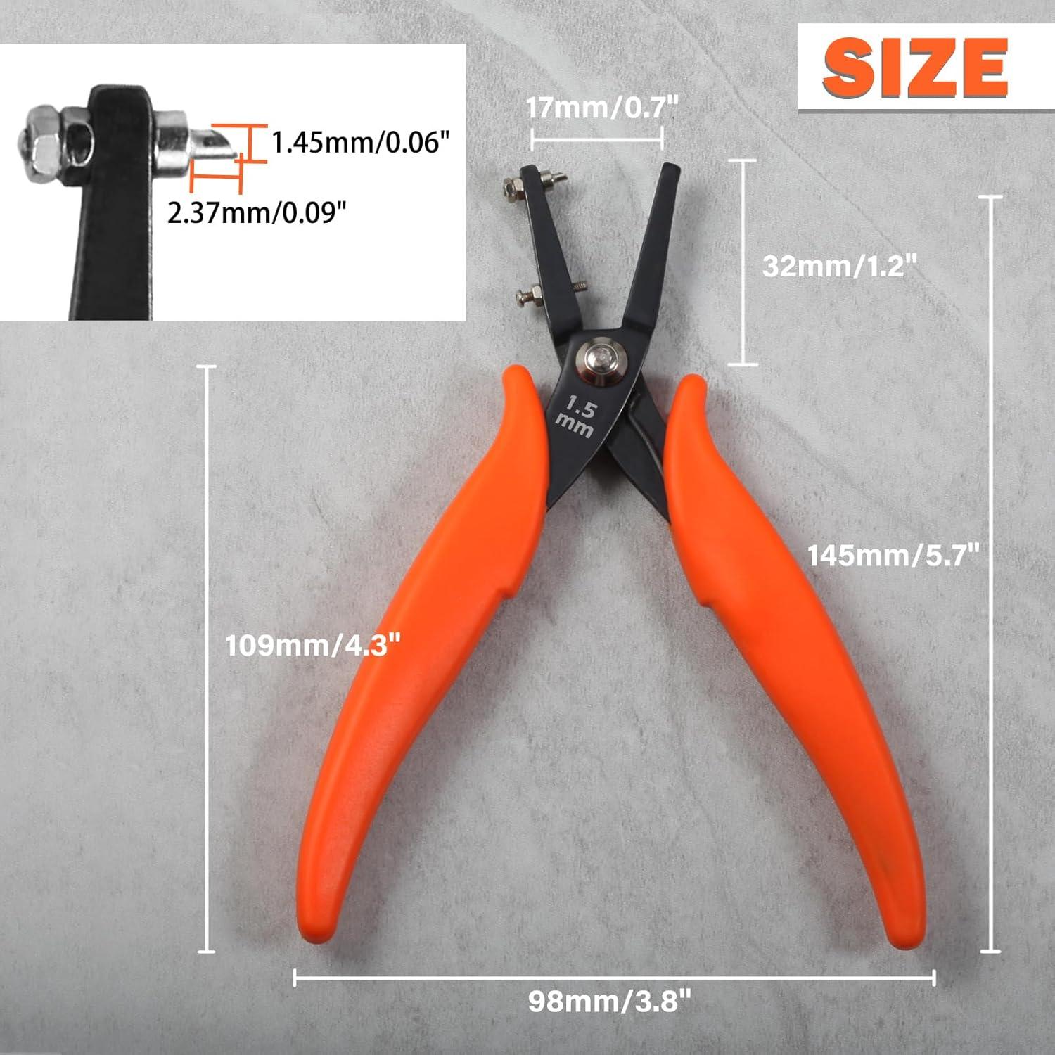 Agujereador de Metal LEONTOOL 1.5mm con Mangos de PVC