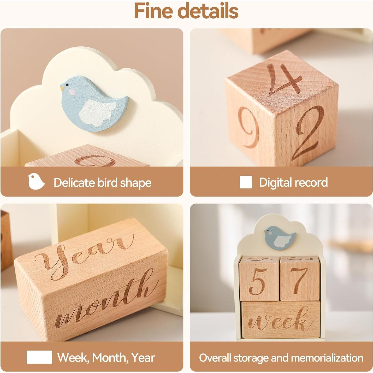 Conjunto de bloques de hitos de madera Promise Babe - 3 piezas