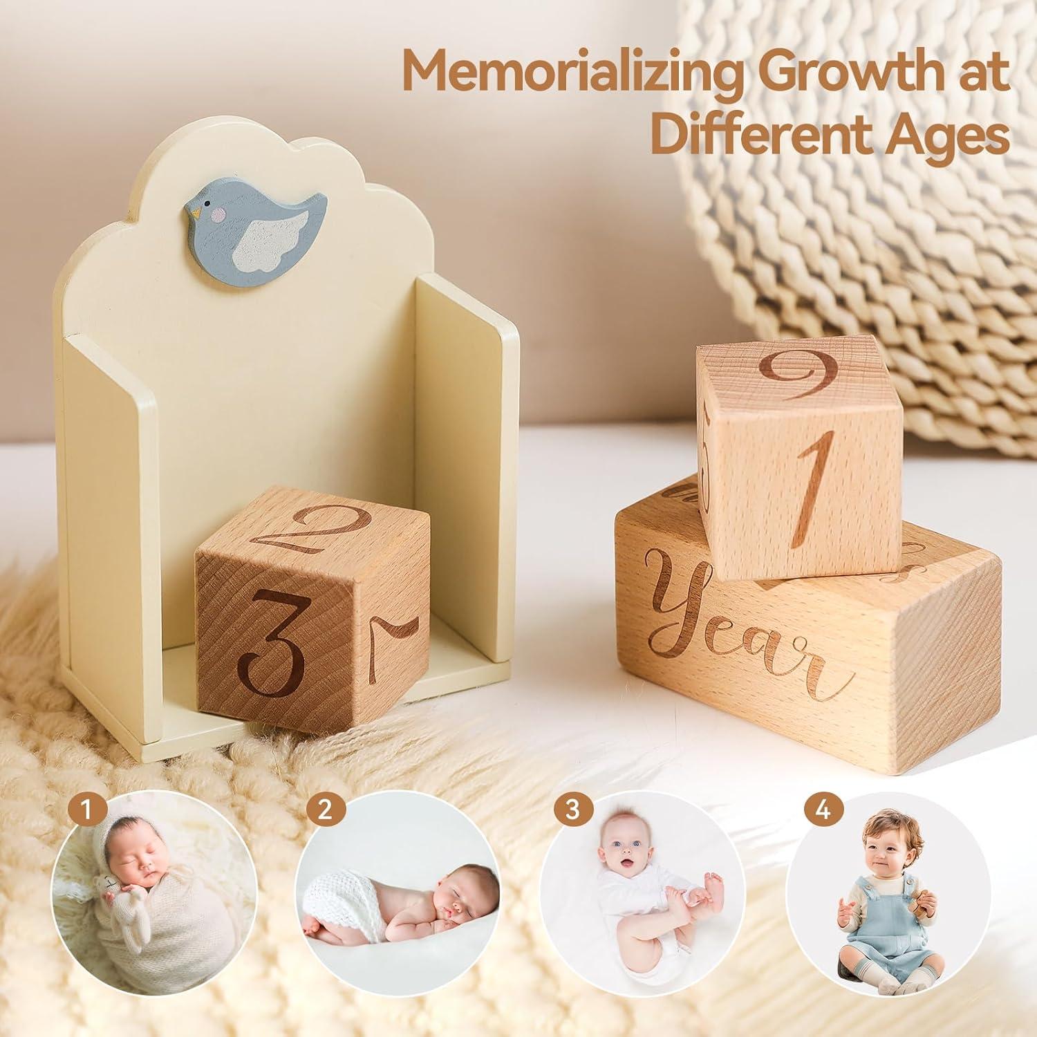 Conjunto de bloques de hitos de madera Promise Babe - 3 piezas
