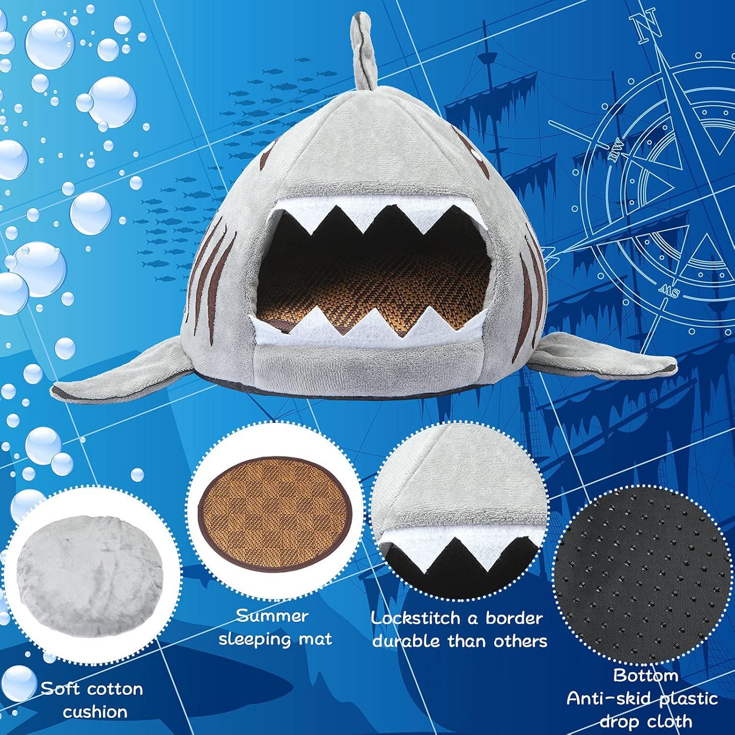 Cama Escondite para Mascotas Jetec Gris 16x16cm Suave