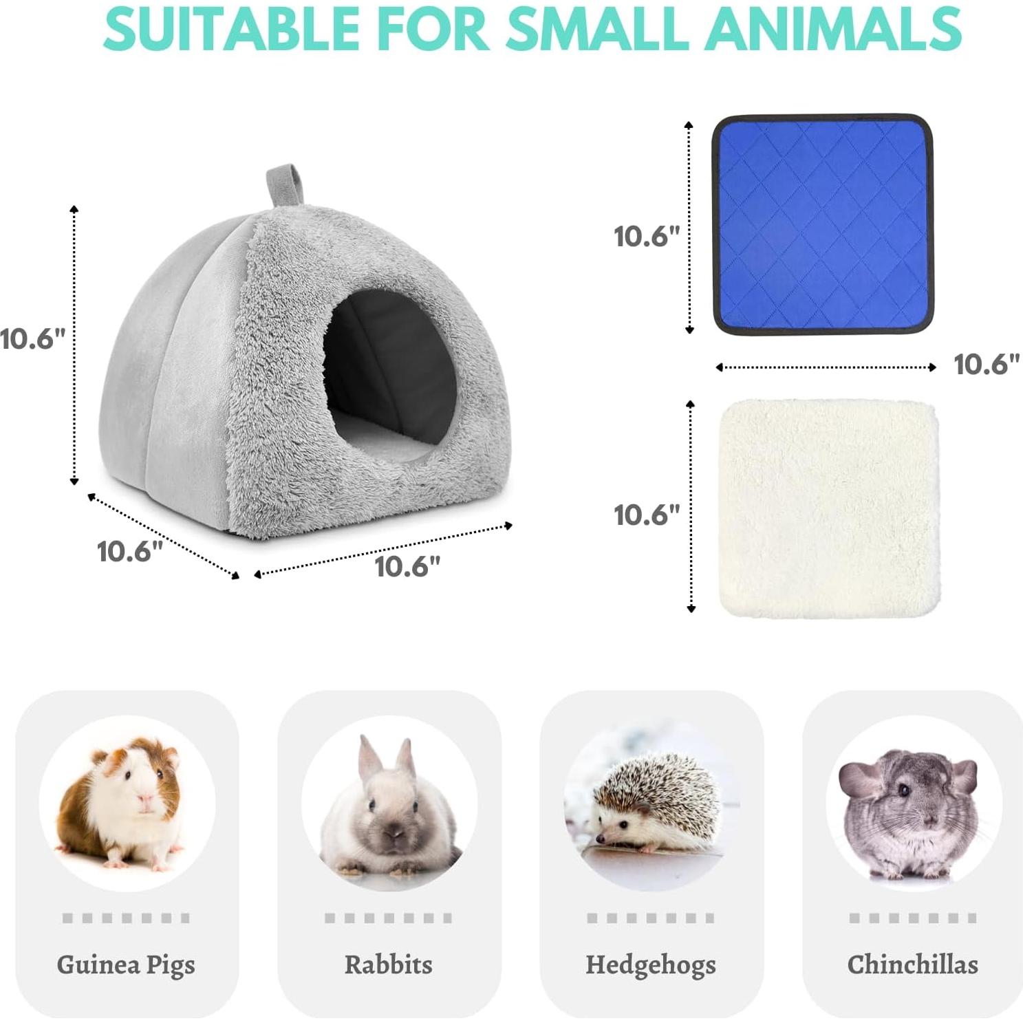 Cama para Cobaya Tierecare con Almohadillas Absorbentes 27cm