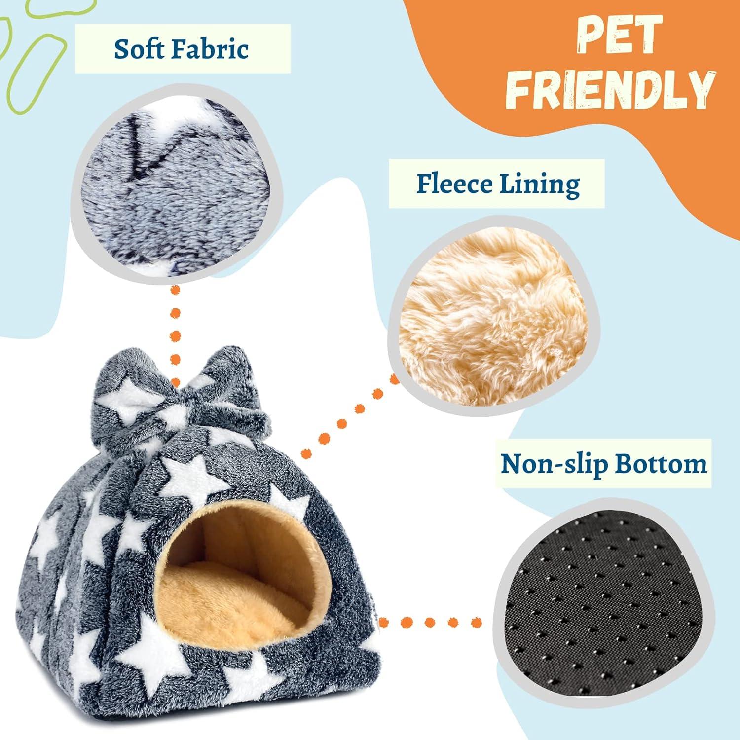 Cama para Mascotas Pequeñas TiereCare Gris 24x24 cm Lavable