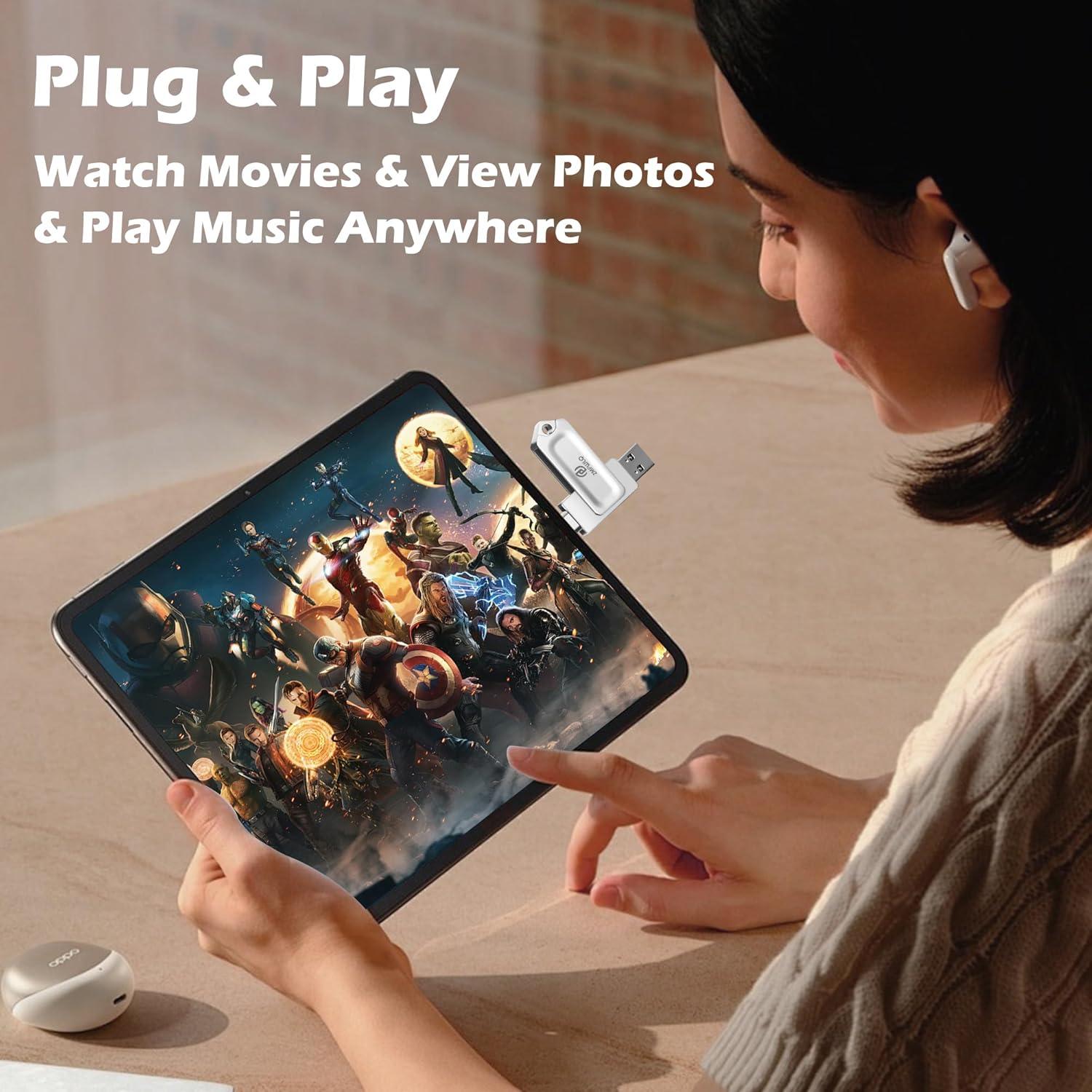 Photo Stick 512GB PL para iPhone 15 | Almacenamiento USB-C