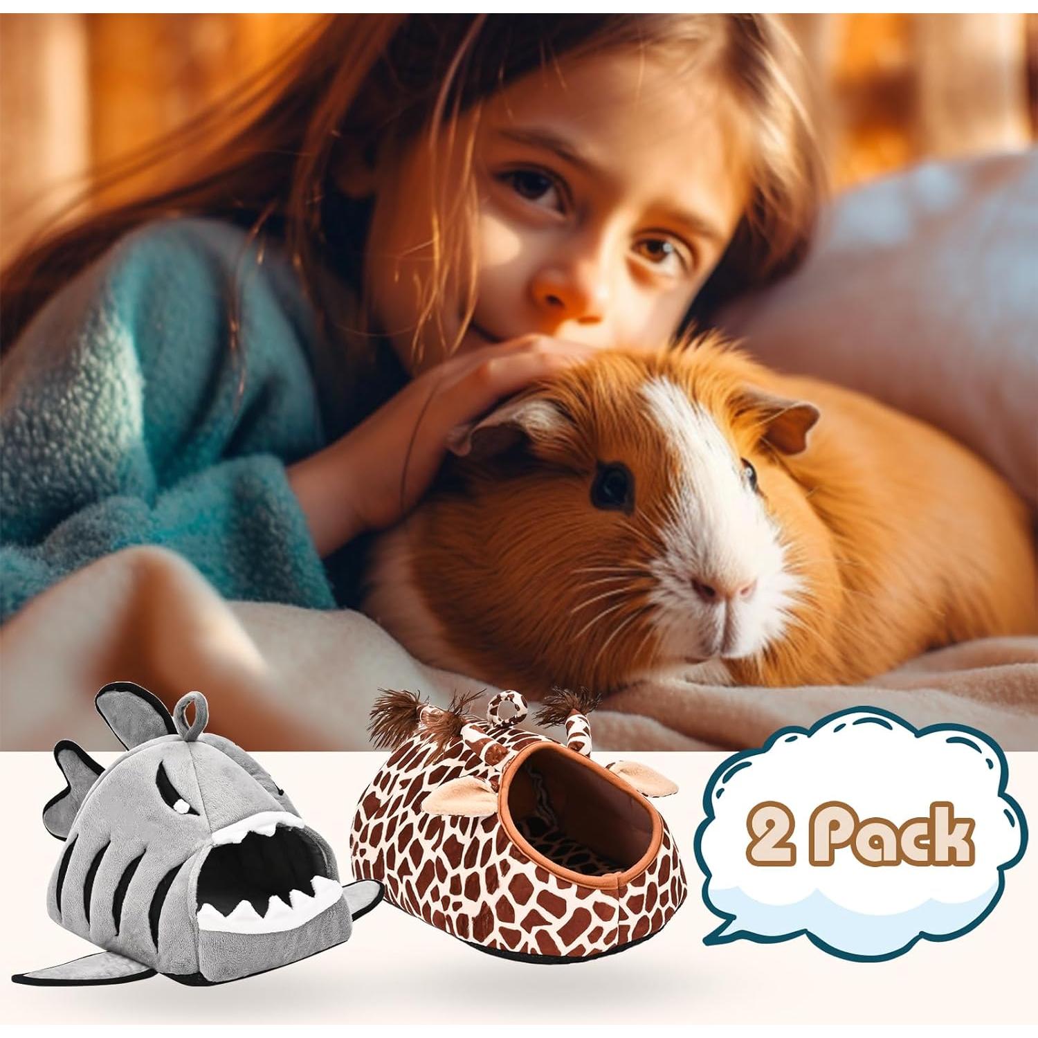 Cama para Cobayas Avont 2 Pack - Accesorios Lavables 26.2x20.1cm