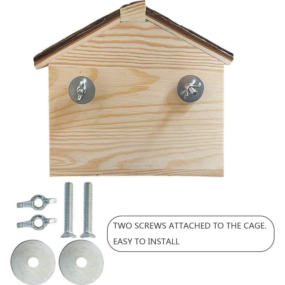 Casa de Madera para Hámster BLSMU 23.1x15x19 cm Refugio Natural