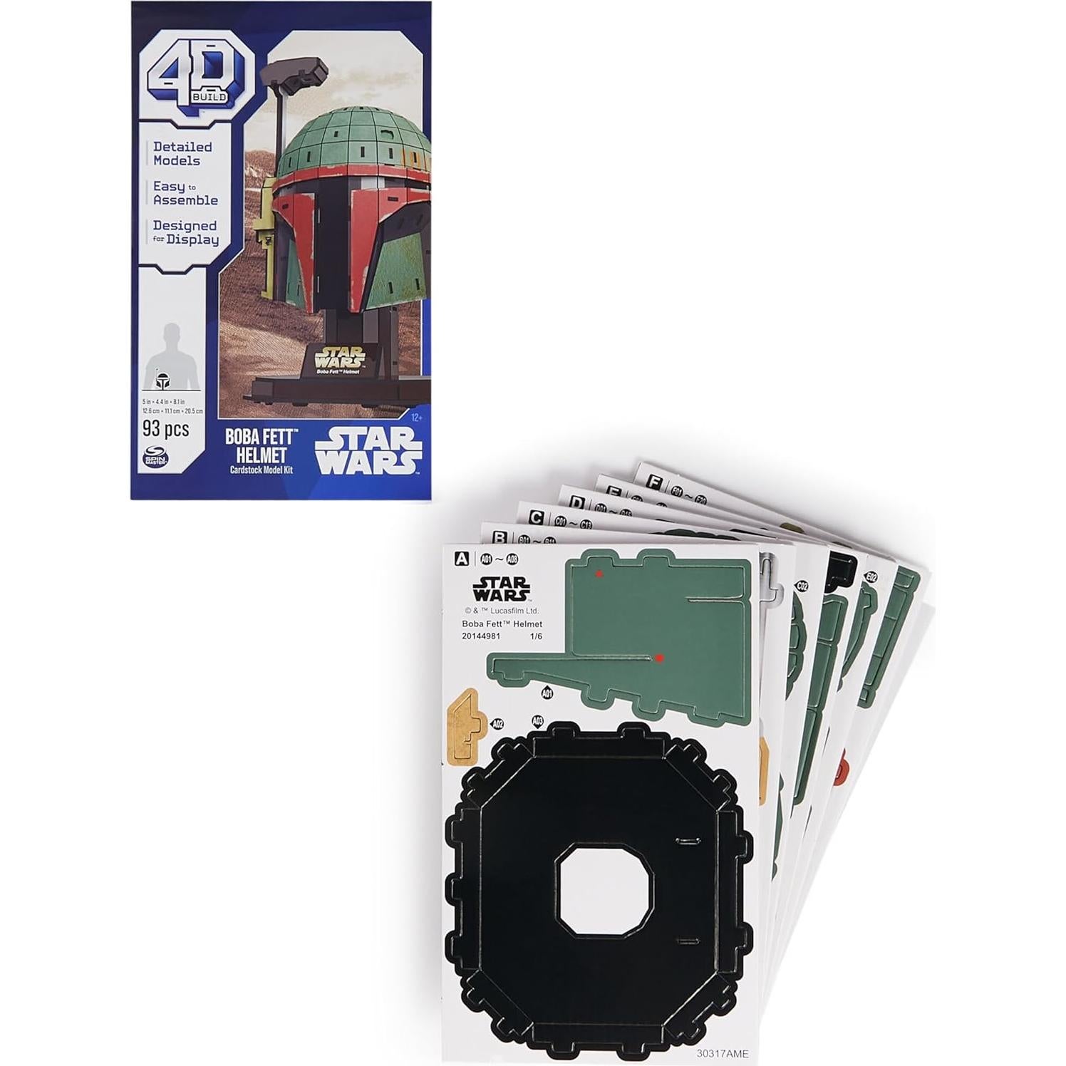 Kit de Modelo 3D Boba Fett 4D Build - 93 Piezas