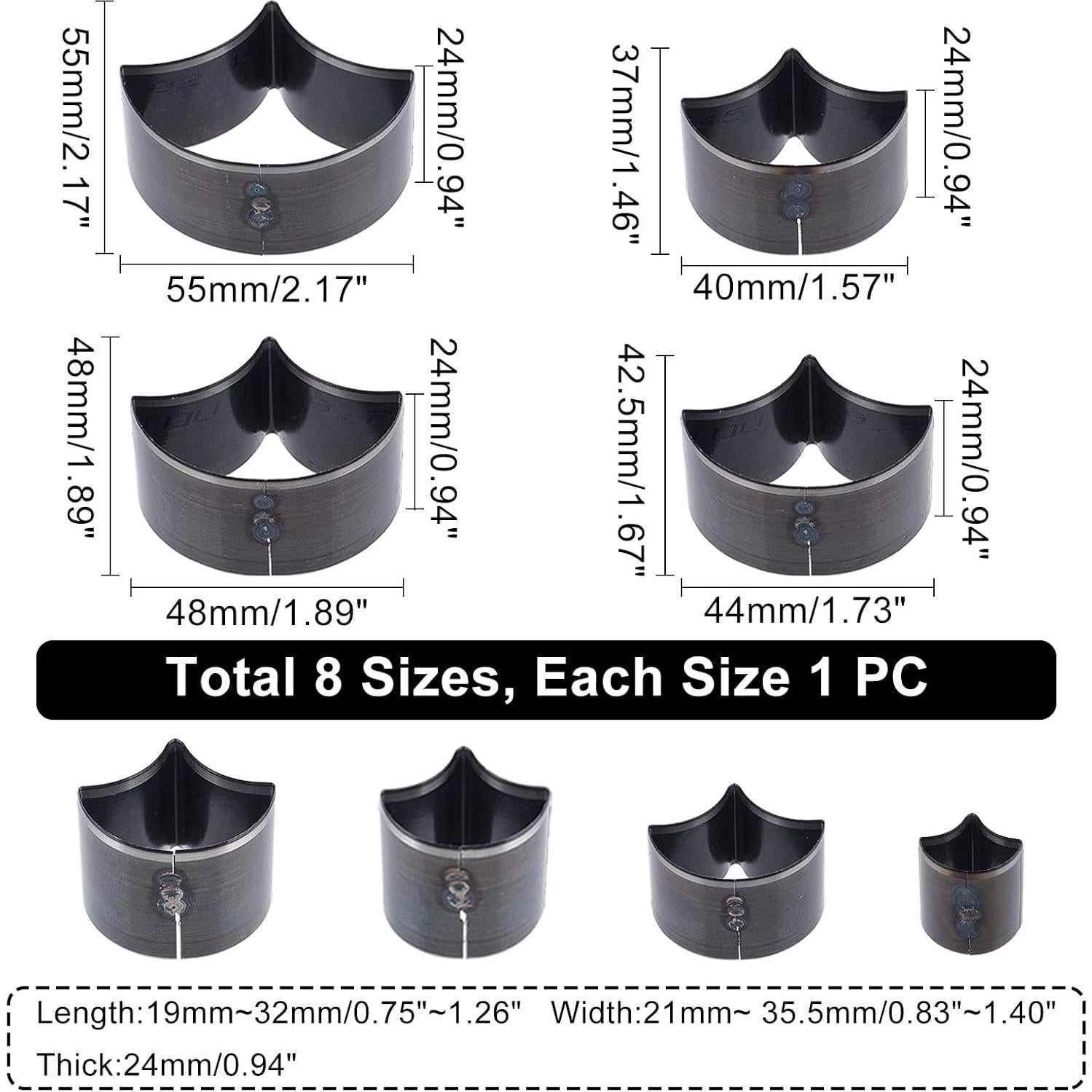 Juego de Troqueles de Punzón de Cuero SUPERDANT 8 Moldes Manuales