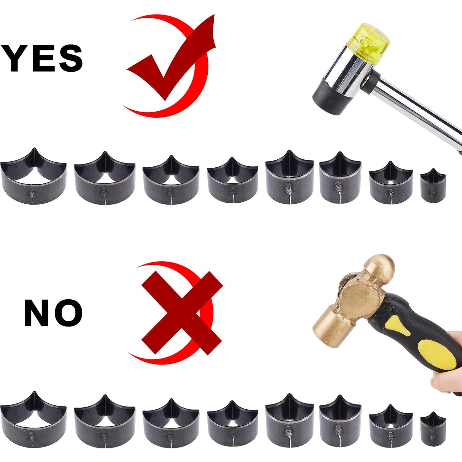 Juego de Troqueles de Punzón de Cuero SUPERDANT 8 Moldes Manuales