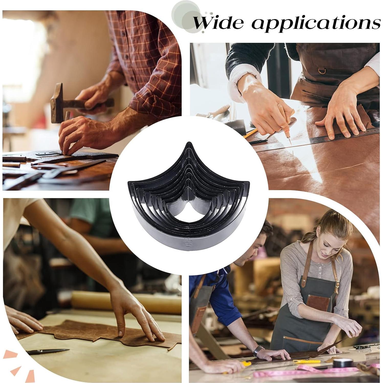 Juego de Troqueles de Punzón de Cuero SUPERDANT 8 Moldes Manuales