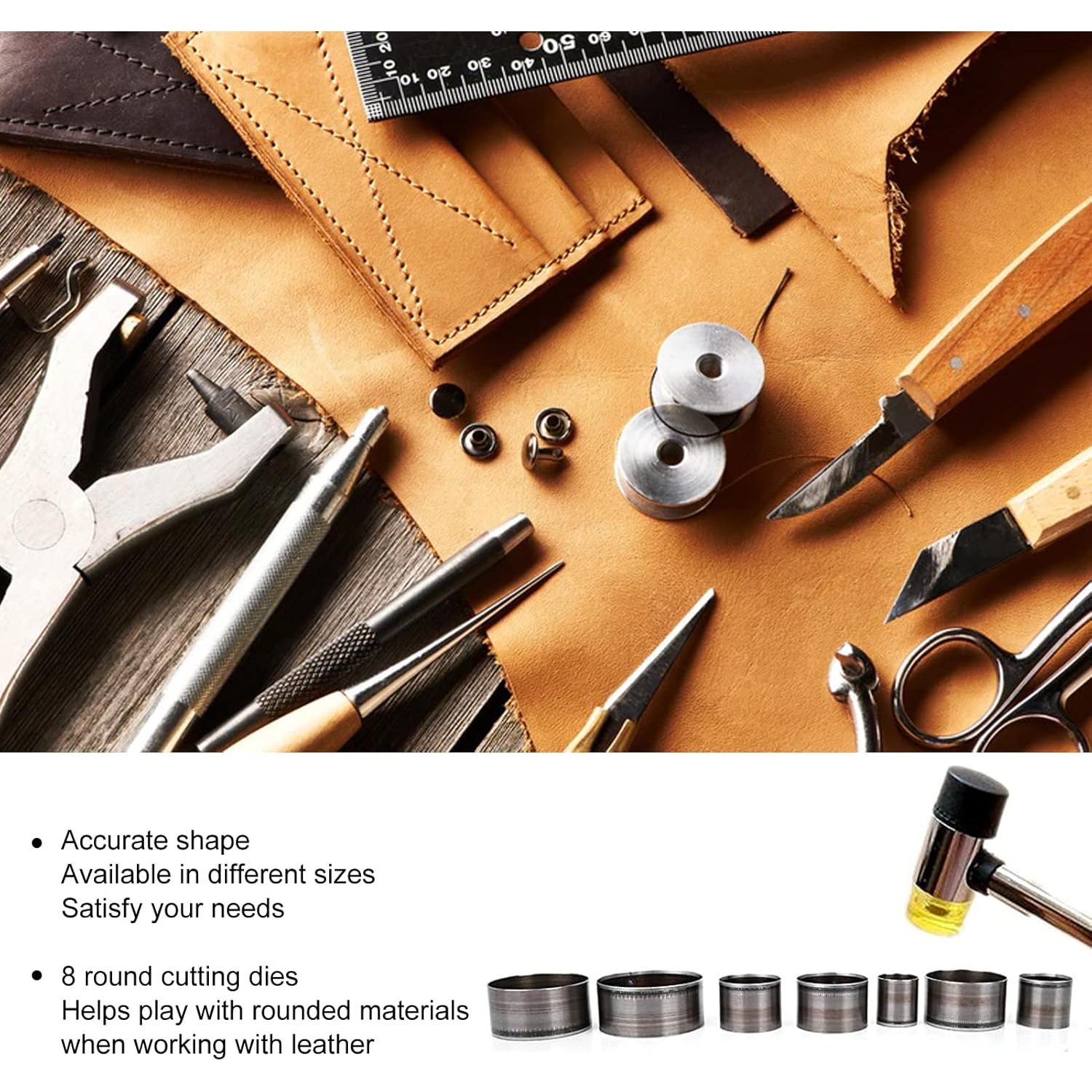 Juego de Troqueles de Corte Circular Cunyuer 8 Piezas 25-60mm