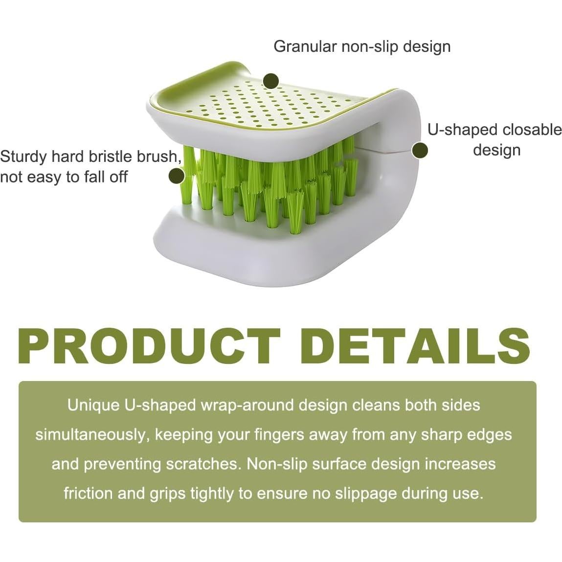 Cepillo de Limpieza Doble Cara KVAEY para Cinturón de Seguridad