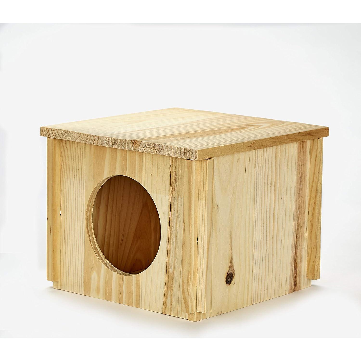 Casa para Chinchillas Kaytee de Madera Natural 20x15.8 cm