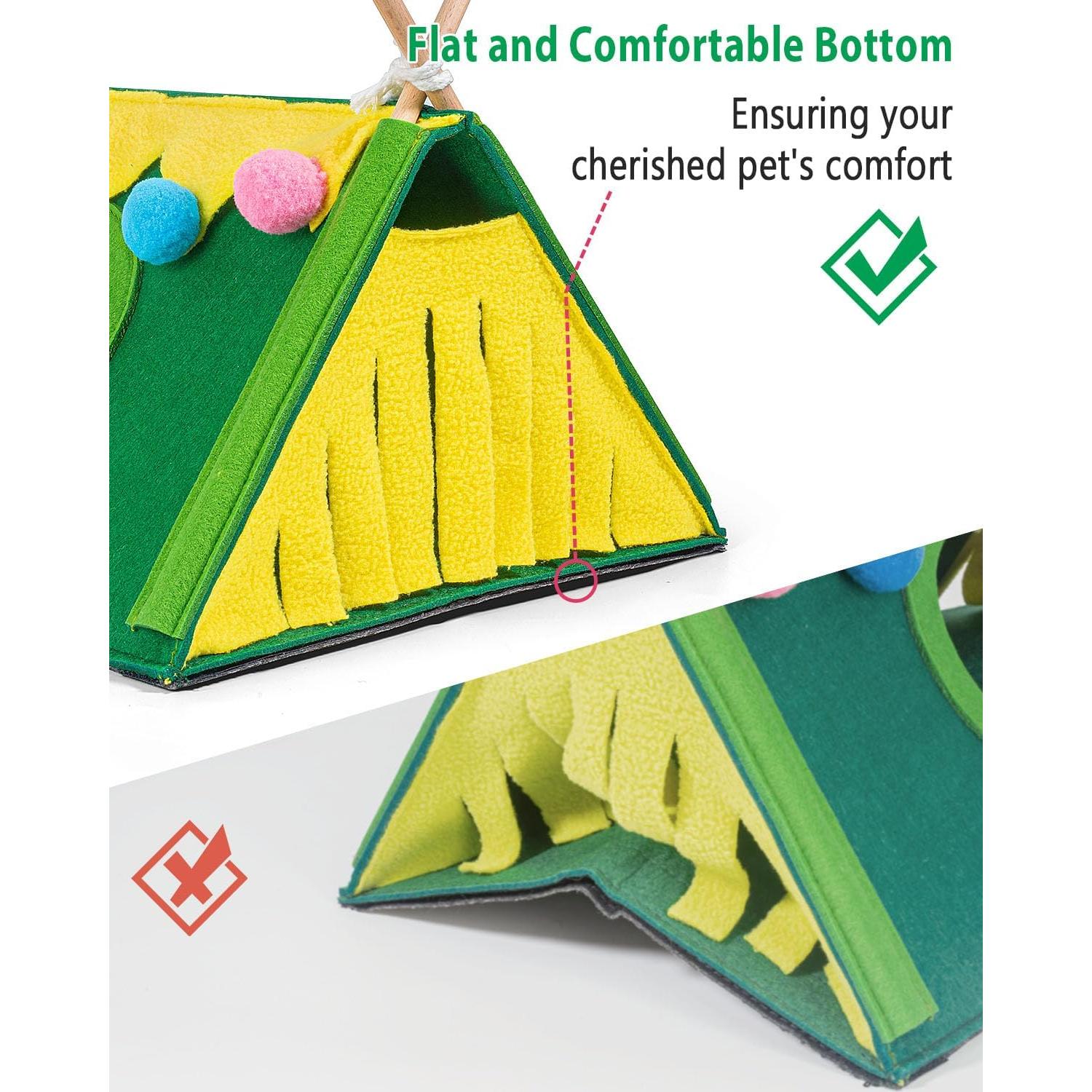Escondite para Cobayas Harhana GT01 - Casa Túnel Lavable 34.9x25.4 cm