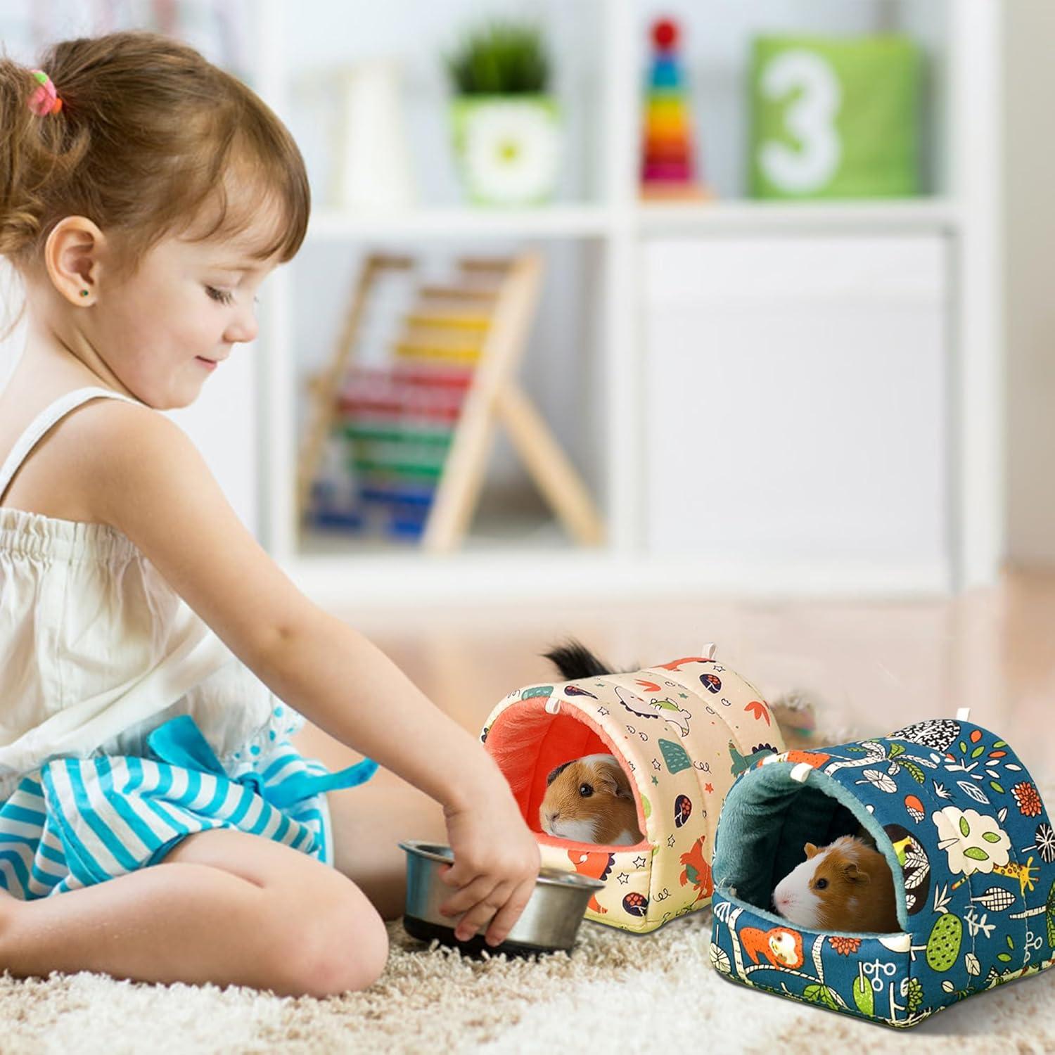 Cama para Cobayas SUPERPAWS - 2 Paquetes, Lavable, 26x26cm